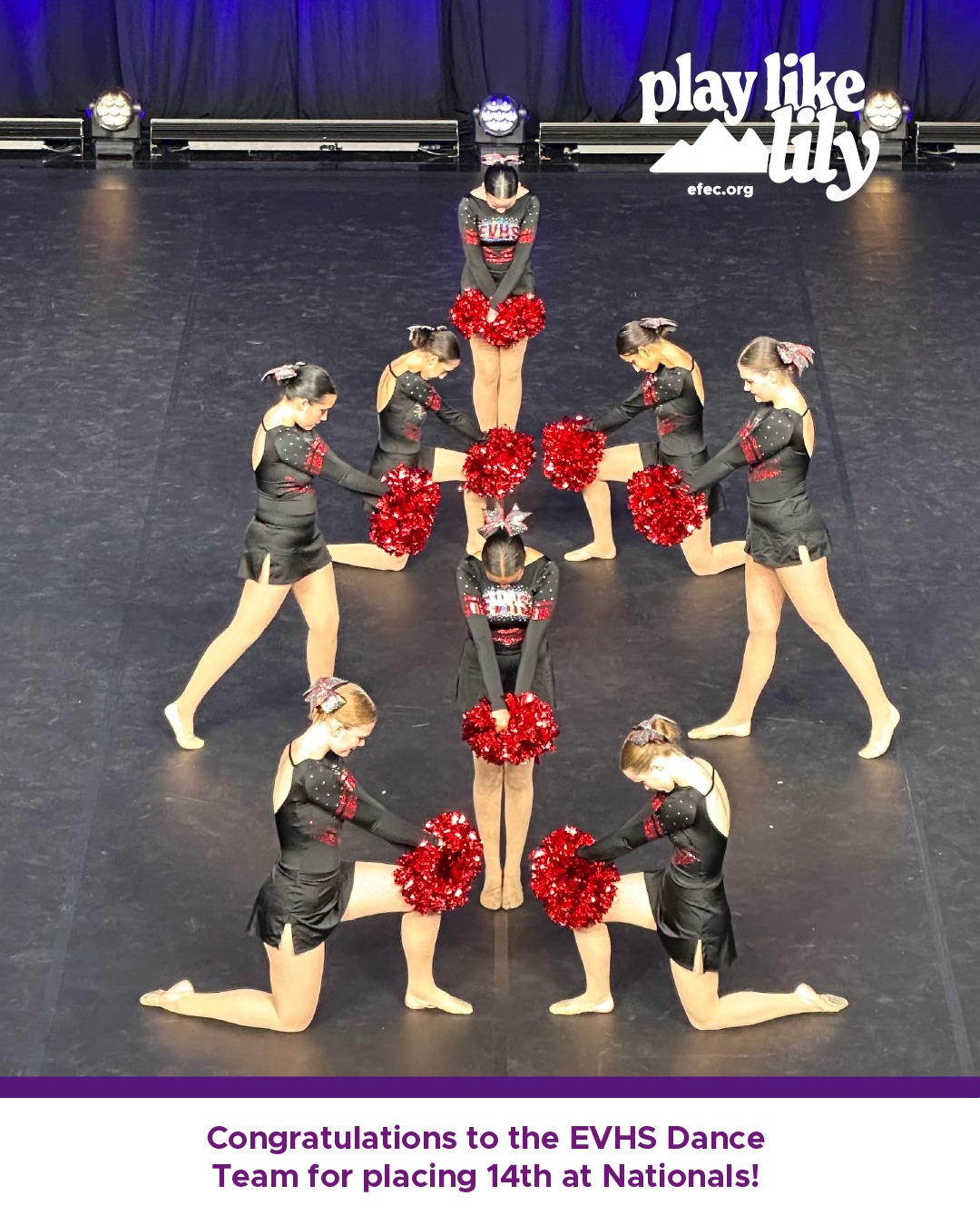 Congratulations to the EVHS Dance Team for placing 14th at Nationals! We are proud to help cover their meals while they attended the competition in Florida through an EFEC Play Like Lily Grant. (Fueling those dance moves!)
"It was amazing, and I’m so proud of them! We appreciate your donation so much!!" - Brittany Ehman, EVHS Head Dance Coach
Established in memory of Lily Sage DeMuth, EFEC's Play Like Lily Grants supports @eagle.schools coaches and physical education teachers in advancing athletic initiatives throughout Eagle County.
Learn more at:
https://www.efec.org/play-like-lily
@evhsdevils
#playlikelily