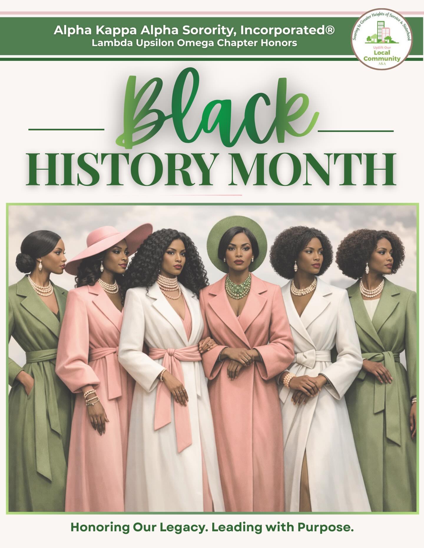 💗💚 Black History Month 💗💚
We honor our legacy of Black excellence, past, present, and future.
Through service, scholarship, and sisterhood, the women of Alpha Kappa Alpha Sorority, Incorporated continue to lead with purpose, uplift our communities, and make history every day.
Because Black history is not just remembered, it is lived.
#BlackHistoryMonth #AKA1908 #ServiceToAllMankind #BlackExcellence #PinkAndGreen