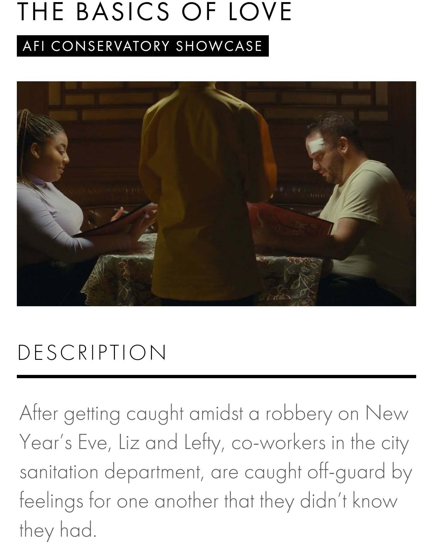 Our co-production, The Basics of Love, will be playing at this year's AFI. The film will screen tomorrow at 3:45 as part of the AFI Conservatory Showcase 4. Written and directed by the talented @joshuazevnathan. Tickets are on sale now.
@americanfilminstitute
.
.
.
.
.
.
.
.
#filmmaking
#filmfestival
#bluebarnproductions
#americanfilminstitute
#movieposter
#thebasicsoflove