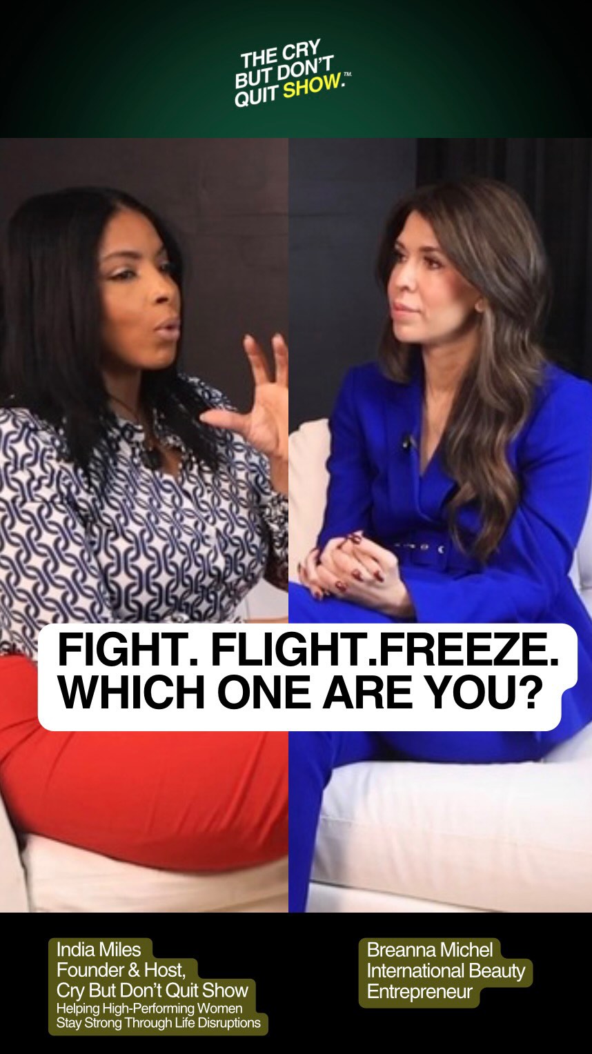 Fight. Flight. Freeze.
When things get hard… which one are you? 👇
In this episode, we talk about how these responses show up in work, relationships, and success — and how to shift out of survival mode.
Comment below + watch the full conversation in my bio.
————-
Producer Credit: @bellahausmarketing
Guest Appearance: @breanna.michel