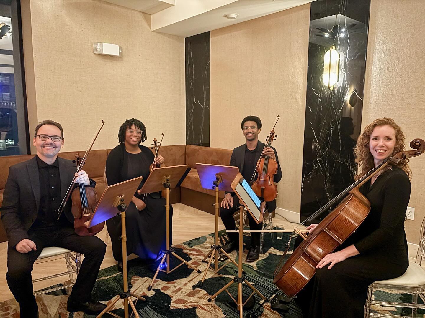 What a great night playing for the @citrus_club Board of Governors dinner! #stringquartet