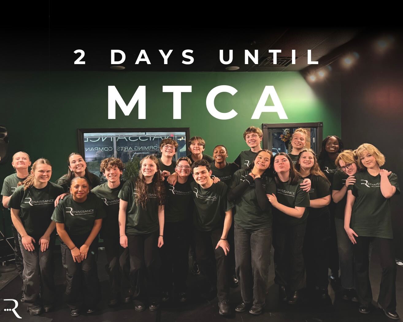 ONLY 2 DAYS UNTIL MTCA 🤩🤩🤩
✈️The Renaissance Company is so excited and ready to fly out to California for the most incredible weekend of adjudications, masterclasses, broadway panels, and more!
See you tonight for our kick off performance at 6:30!
‼️LIMITED SEATING STILL AVAILABLE ‼️
✈️✈️✈️Next stop - @mtcaofficial ⭐️⭐️⭐️
#musicaltheatre #competitions #performance #festival #broadwaystartshere