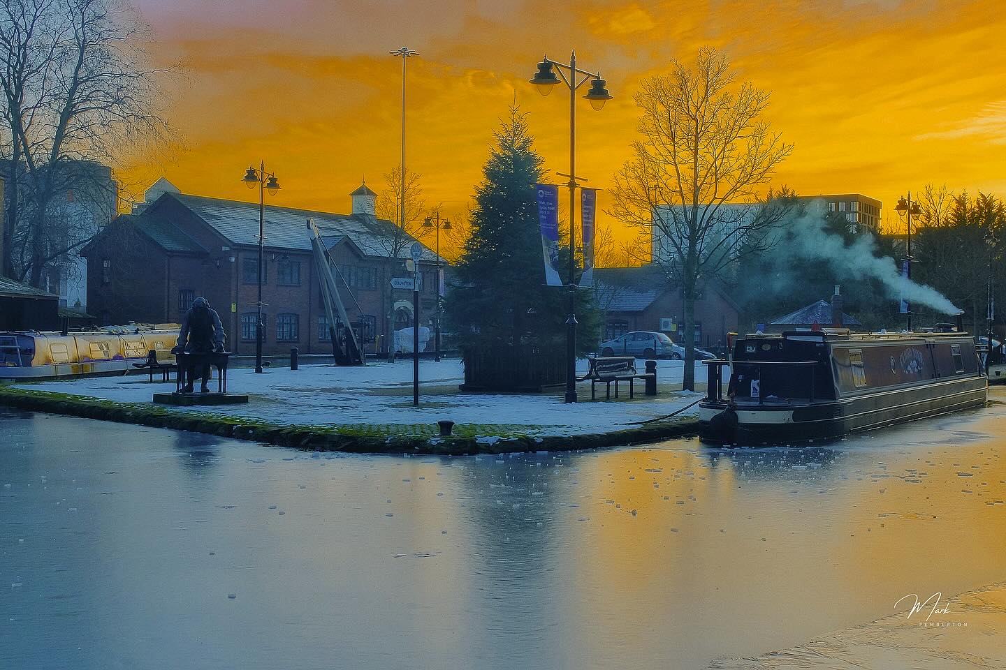 Not sure if we will get any more winter weather, so glad I got to the canal basin a few weeks back #visitcoventry #sunsetphotography❤️ #bbc_midlands #bbccwr #coventry