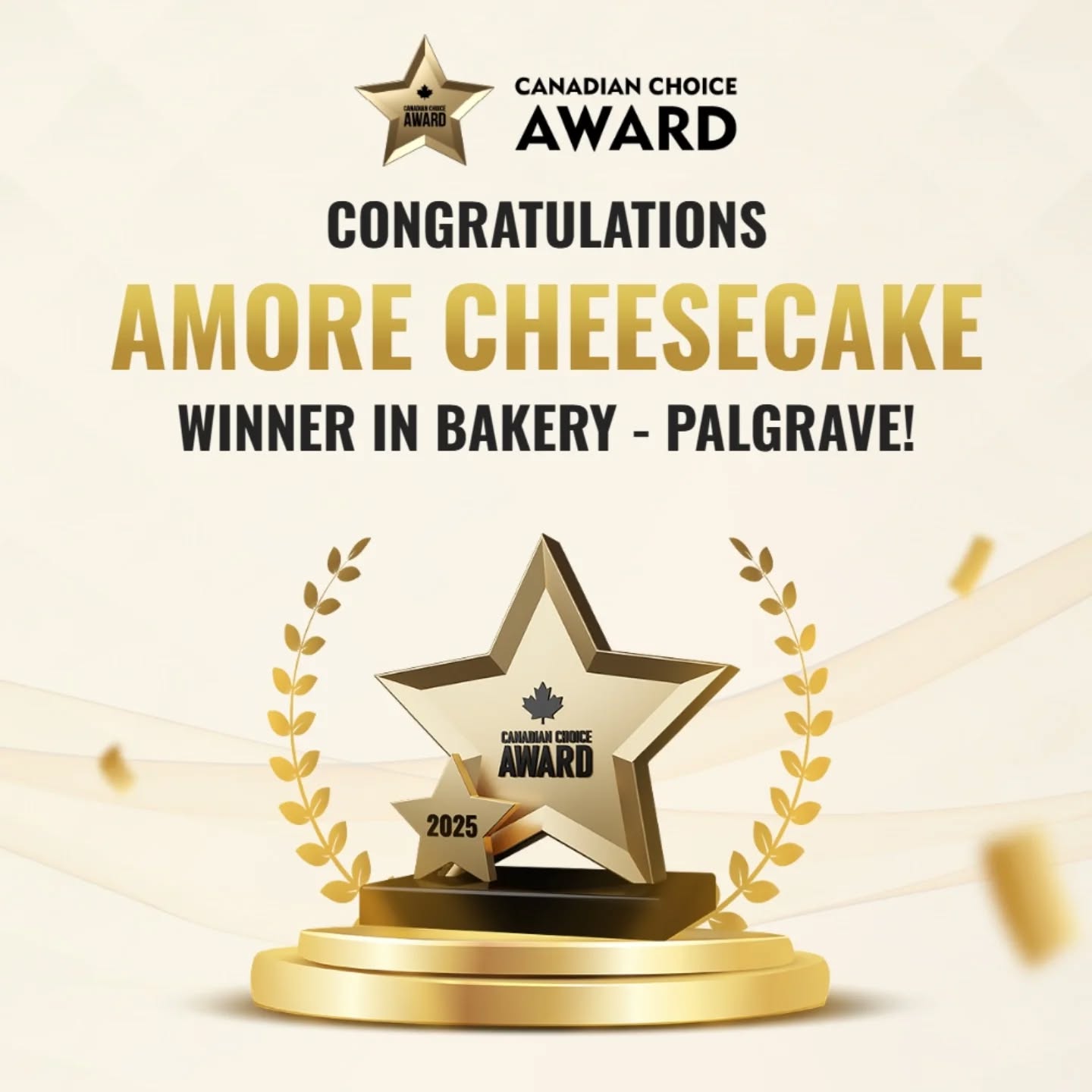 Thank you for all of your love and for supporting my small business. I feel so grateful for all of my loyal customers who have allowed me the opportunity to do what I love! ❤️
#grateful #thankful #amorecheesecake #CanadianChoiceAward2025 #entrepreneur #smallbuisness