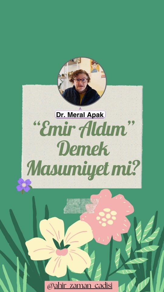 🧠 “Ben de Emir Kuluyum” – Sıradan İnsanlar Nasıl Zalimleşir?
Berlin’de yaşarken sık sık şunu sorguluyorum:
Almanya’da Holokost gibi bir zulüm
nasıl oldu da bu kadar çok “sıradan insan” tarafından gerçekleştirilebildi?
Nürnberg Savaş Suçları Mahkemeleri tutanaklarını okurken
midemi burkan şey şuydu:
Sanıklar, yaptıkları akıl almaz zulümleri “Ama emir böyleydi” diyerek
sanki rutin bir görev anlatır gibi açıklıyordu.
Ve sonra karşıma çıktı:
Stanley Milgram’ın Milgram deneyi.
Bu deney, sıradan insanların nasıl sadece bir otorite emretti diye
başkalarına zarar verebildiğini kanıtladı ⚡️
Demek ki kötülüğün failiyeti, bazen sadece “itaat” kılığına bürünebiliyor.
🪄 Daha fazlası için takip etmeyi unutma:
📺 YouTube (Ahir Zaman Cadısı) – https://www.youtube.com/channel/UCzX4e_DDjLBTGWTsMA6vcJQ
📸 Instagram – https://www.instagram.com/ahir_zaman_cadisi/
📘 Facebook – https://www.facebook.com/Apak.Ahir.Zaman.Cadisi/
🎧 Spotify – http://bit.ly/3Pm5MeA
💼 LinkedIn – https://www.linkedin.com/in/meralapak/
#otoriteyeitaat
#beynimehamam
#milgramdeneyi
#etikikilemler
#insandoğası