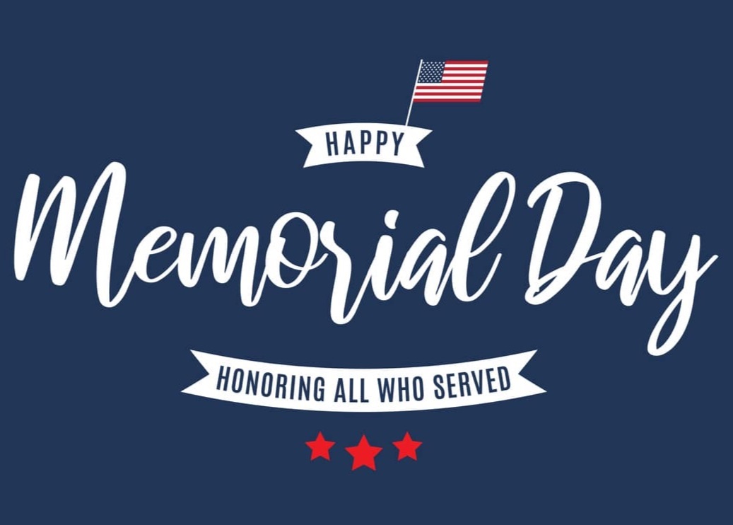 Happy Memorial Day! - https://mailchi.mp/f3ad9157b73a/happy-memorial-day