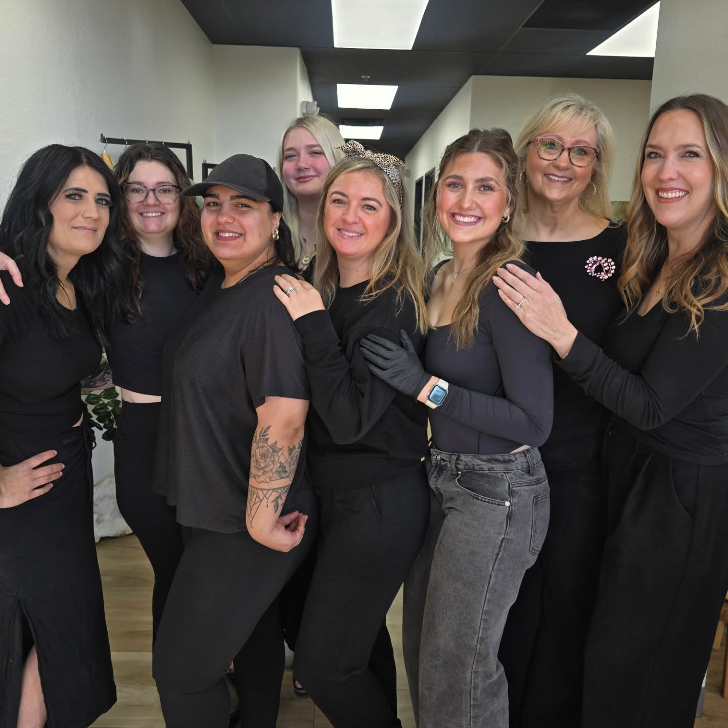 Our Happy Valley location is 2 today! We will be forever grateful for this amazing team. They are so dedicated, organized, and work so beautifully together and are the best of friends. It's such a blessing to be excited to come to work each day. I love each and every one of you!!! Can't wait to see where we are in 2 more years! 🥰
Btw I was trying to edit everyone into the photo and look what AI did to our faces 🤣 #Aveda #salon #Glendalesalon #smallbusiness