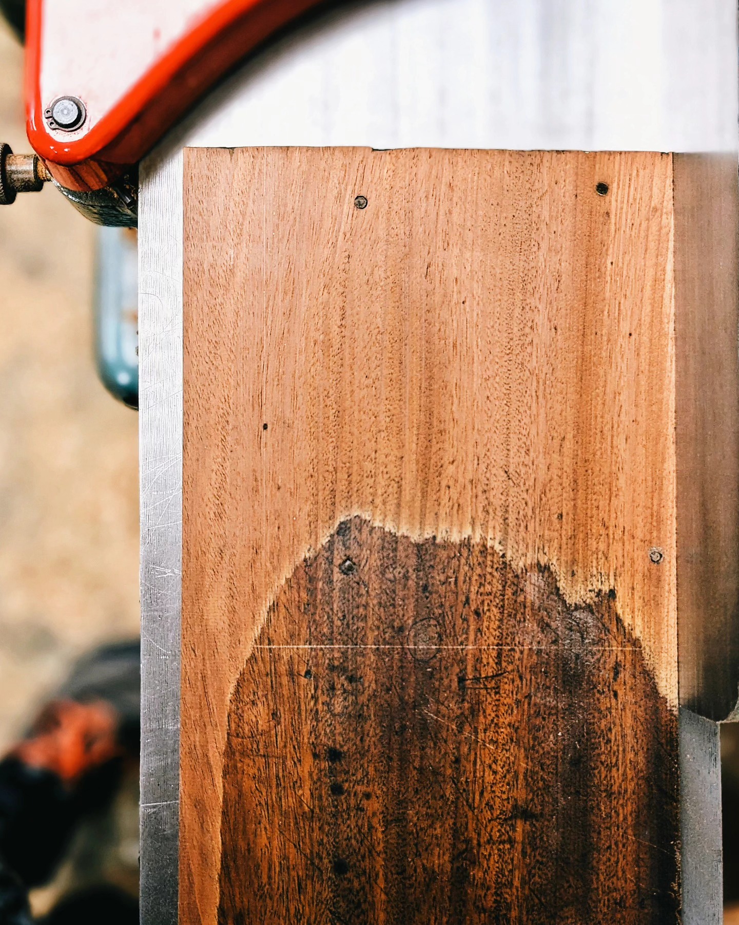 I'm glad I pretty much never do this, but a late 18th century mahogany table I bought a few years ago is finally being called up for use as parts in another special project deserving of nice wood. What doesn't get used now will eventually make its way into dozens and dozens of other furniture repairs. No part will go to waste. In that way, the table lives on.
I am very aware that dismantling this table permanently reduces the number of existing 18th century furniture available today. If that bothers you, I get it. But.....I had made it available for sale after it was purchased. Three years later: not one person has shown interest.
#furniturerestoration #furniturerestorer #18thcenturymahoganytable #mahoganytable #mahogany #repurposedtimber #restoredinbaltimore