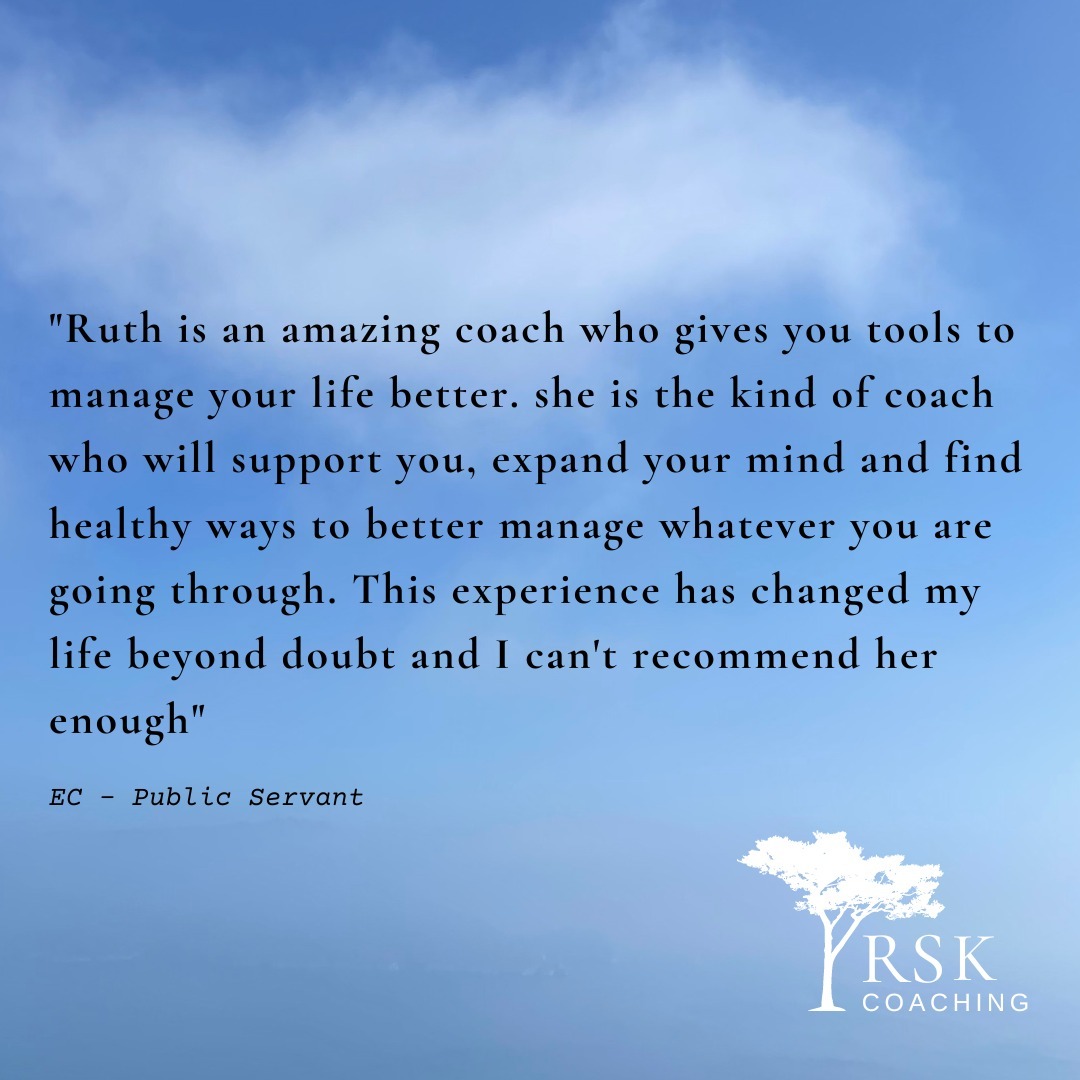 If you'd like to start making changes in your life, I invite you to schedule a free session from the link in my bio.
I look forward to our chat.
Ruth.