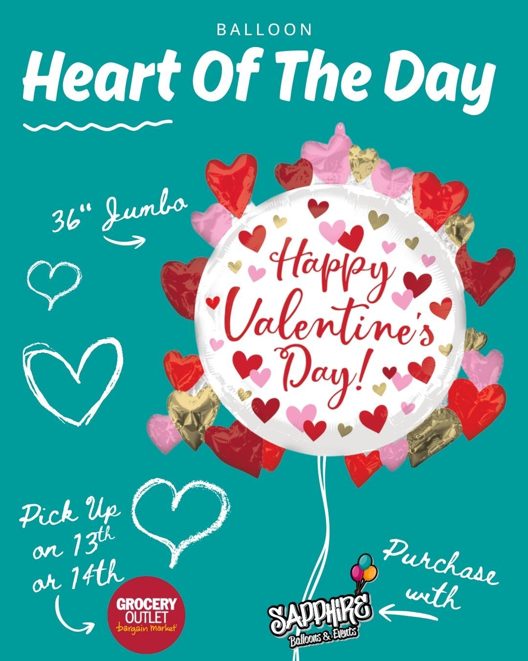 Todayās Heart of the Day is available for pre-sale š
Pre-order now and pick up at Mays Landing Grocery Outlet on February 13th or 14th, between 9amā6pm.
Limited quantities, fresh designs, and once pre-orders closeāitās gone.
Lock yours in and make Valentineās Day easy.
š Pick-up location: Mays Landing Grocery Outlet
š New Heart revealed every day at 6pm
#HeartOfTheDay
#ValentinesDayReady
#ShopLocalNJ
#MaysLanding
#ValentinesPreOrder
#BalloonLove
#SmallBusinessNJ
#ValentinesVibes