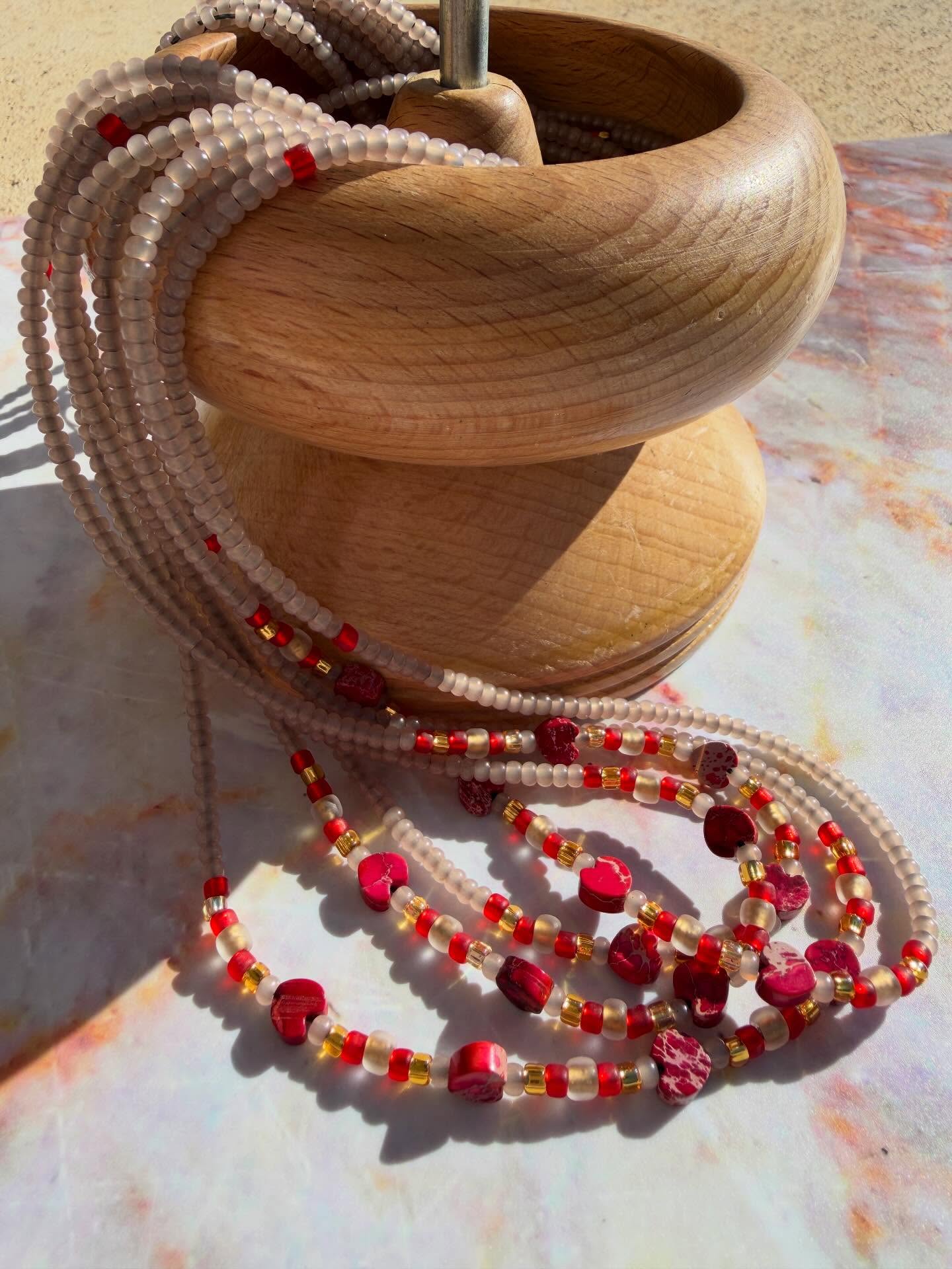 🔥 SKIN & FIRE 🔥
Soft on the skin. Bold in the spirit.
Skin & Fire is for the woman who knows her presence is felt before she ever speaks. Nude beads melt into the body while rich red and gold accents ignite passion, confidence, and desire. Finished with red stone heart details—because your fire deserves to be seen and celebrated.
This isn’t just a waist bead.
It’s energy.
It’s intention.
It’s Valentine’s… done your way. 💋
✨ Limited Valentine’s Day Collection
🛍️ Shop now | Link in bio
.
.
.
#SkinAndFire #EmiLexBlingParties #ValentinesWaistBeads #WaistBeadsWithIntention
#SelfLoveRitual #DivineFeminineEnergy #SoftGirlEnergy #SensualSelfCare
#BlackOwnedBusiness #LoveOnYourself #bodyadornment