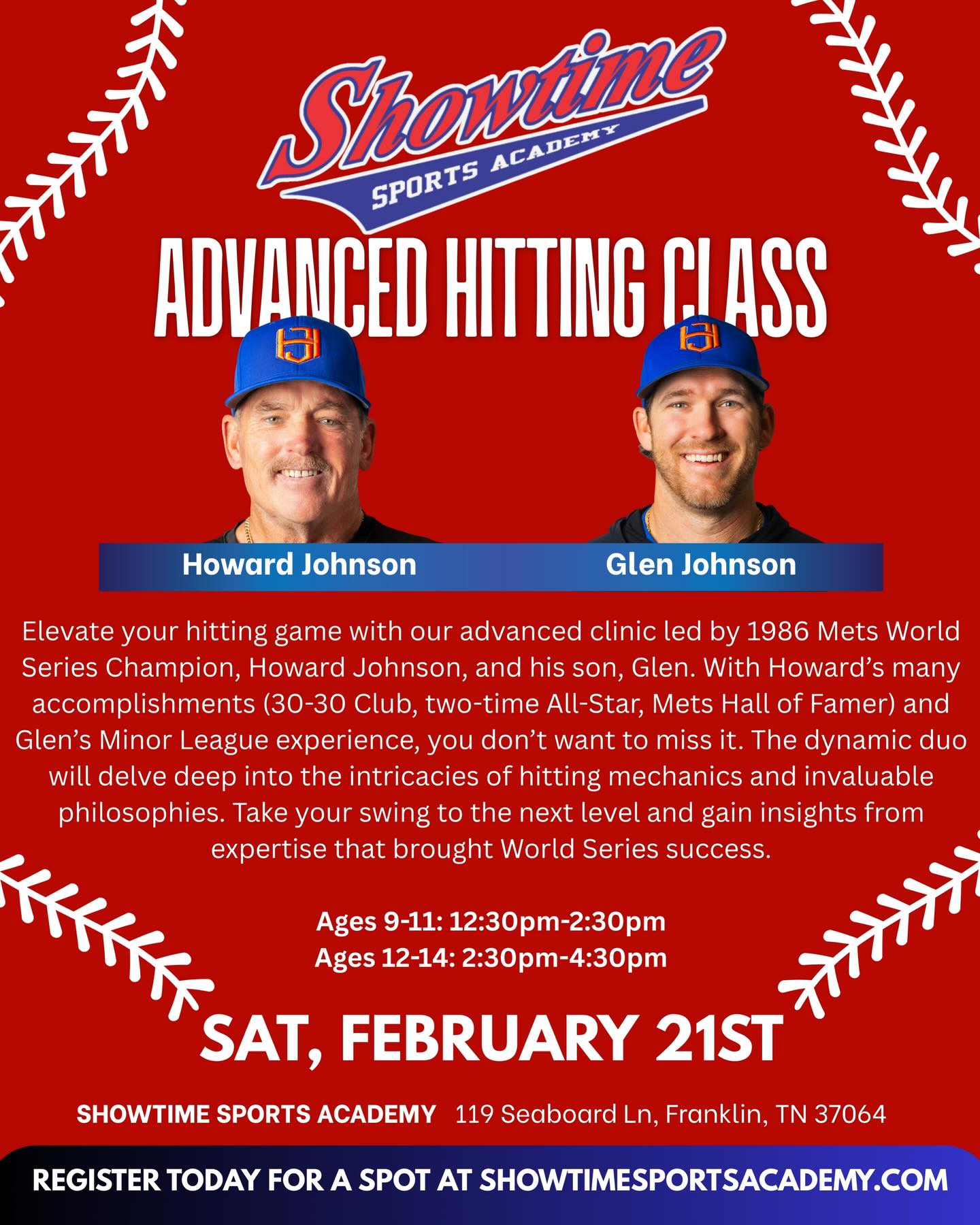 Register for your chance to work with the best! ⚾️