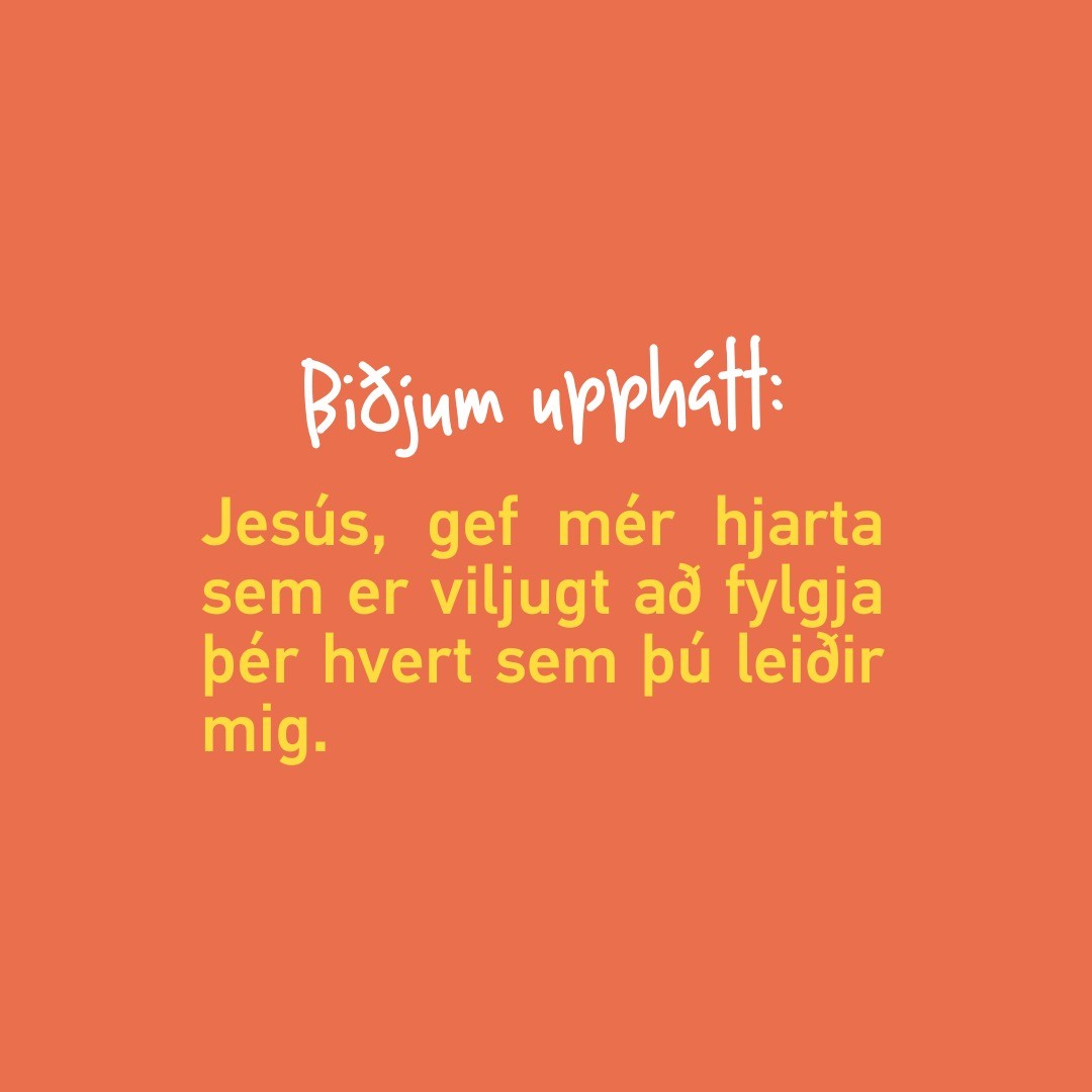 Og þeir lögðu bátunum að landi, yfirgáfu allt og fylgdu honum. -Lúkas 5:11