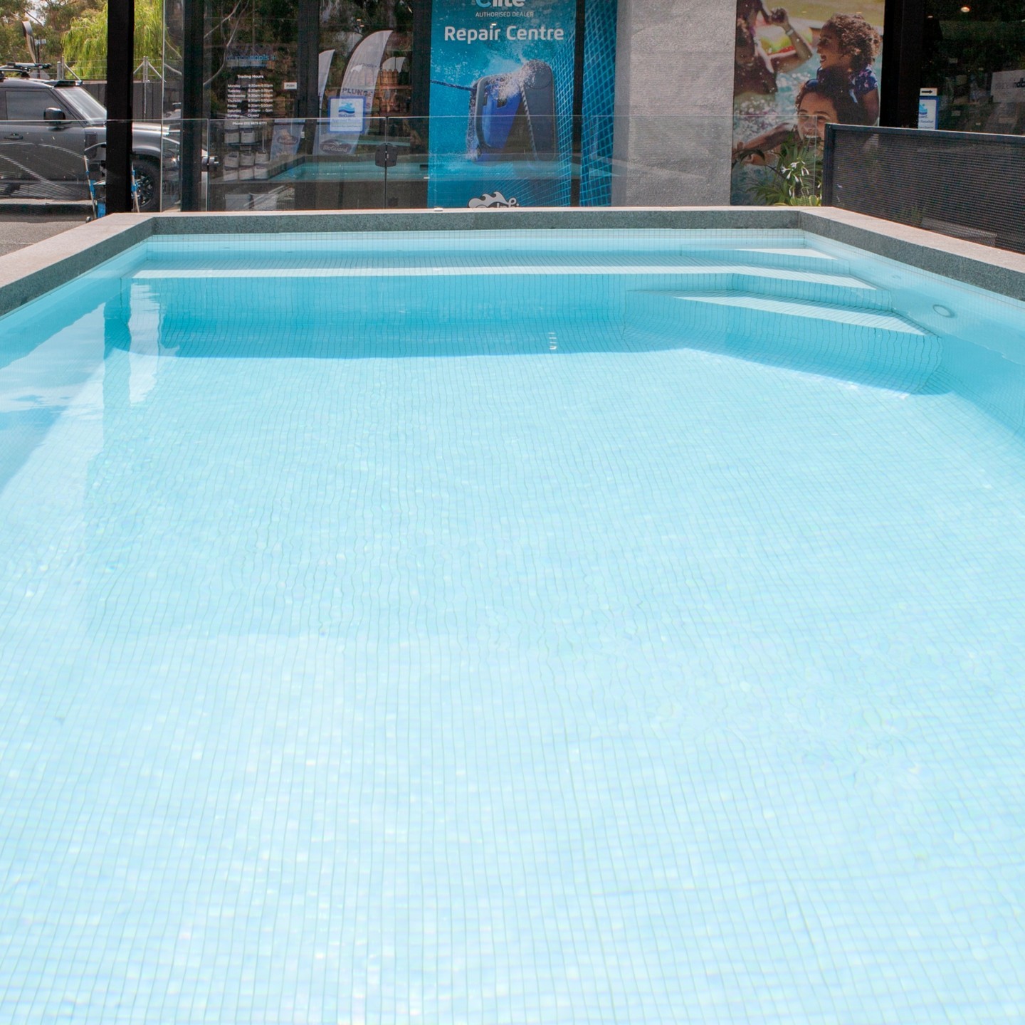 Another pic of our plunge pool at @poolcare.plus showing off the Shining Pearl tiles by @trend.groupAUS
Don't believe us? Head down to the Ringwood display and see for yourself! 👀
Thanks to @maytronics_australia and @bioguardaunz for helping us keep it so clean!
#sparklingpool #pooldisplay #pooltiles #pooltiling #cleanpool #plungepool #concretepool #ringwood #plungepoolsplus
