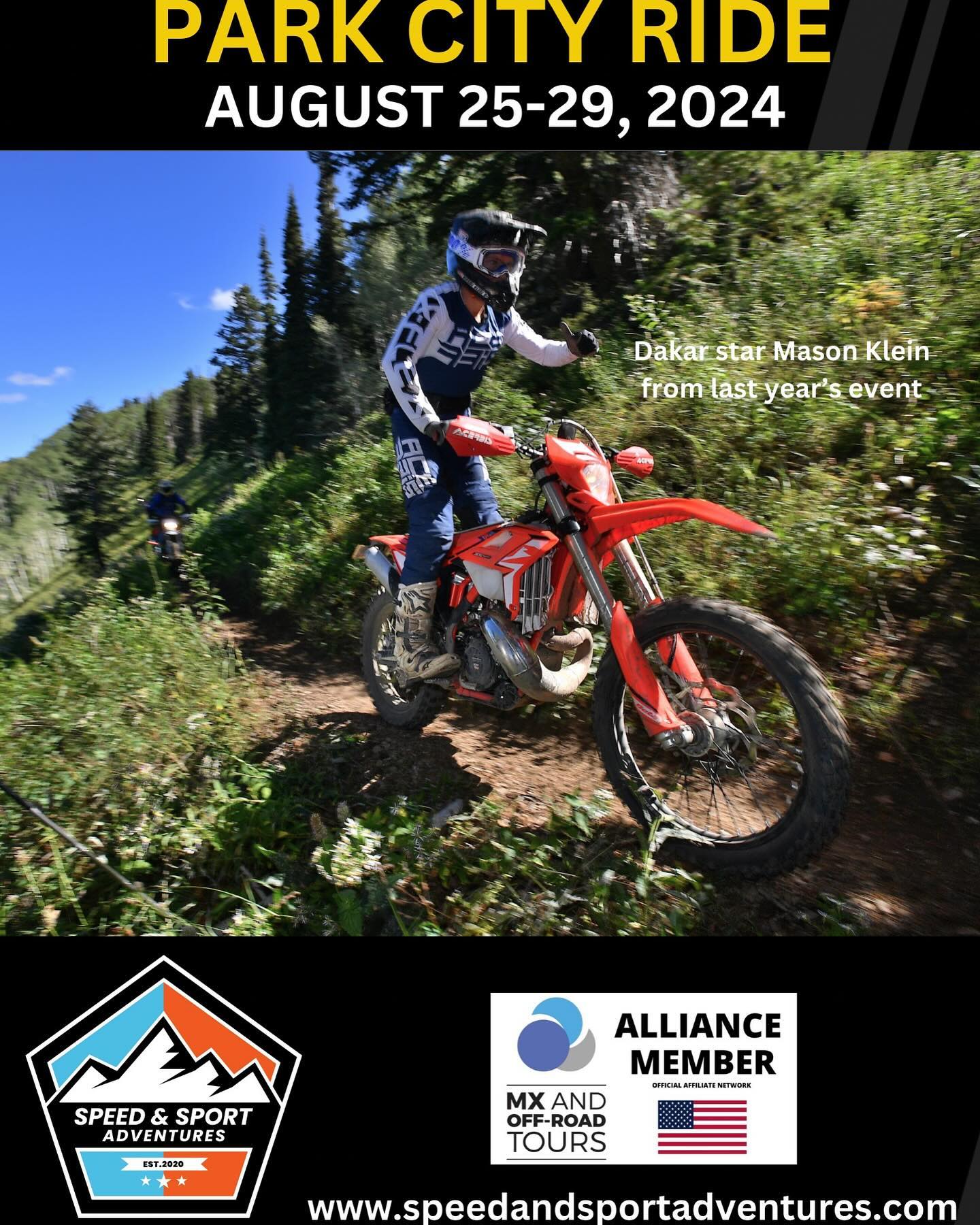 It’s back. The legendary Park City, Utah event returns this August. Check out our website for details. #letsride