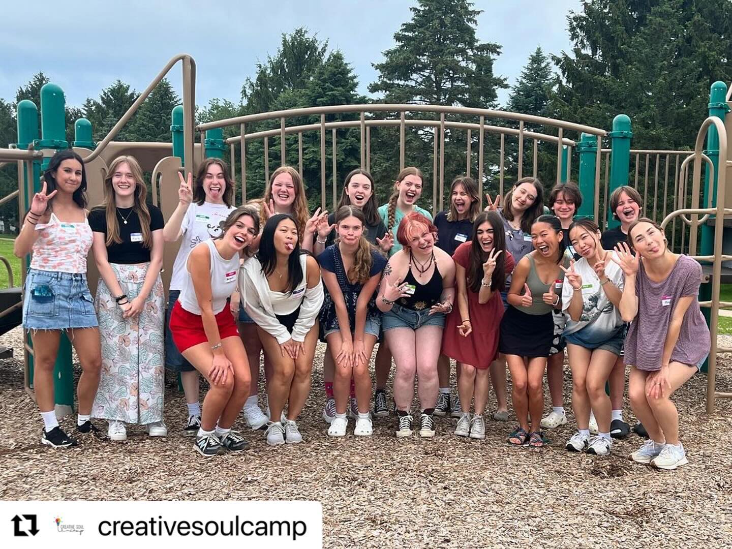 YAY! 🎉
#Repost @creativesoulcamp with @use.repost
・・・
The countdown to camp is ON!!! 🤩 Our Staff team met today for set up and training and we are so excited for our first group of campers to come on Monday!
The staff members in these pics (plus a handful more who aren’t pictured!) are ready to have the best creative summer at camp with you all!!! 💡🎉💡