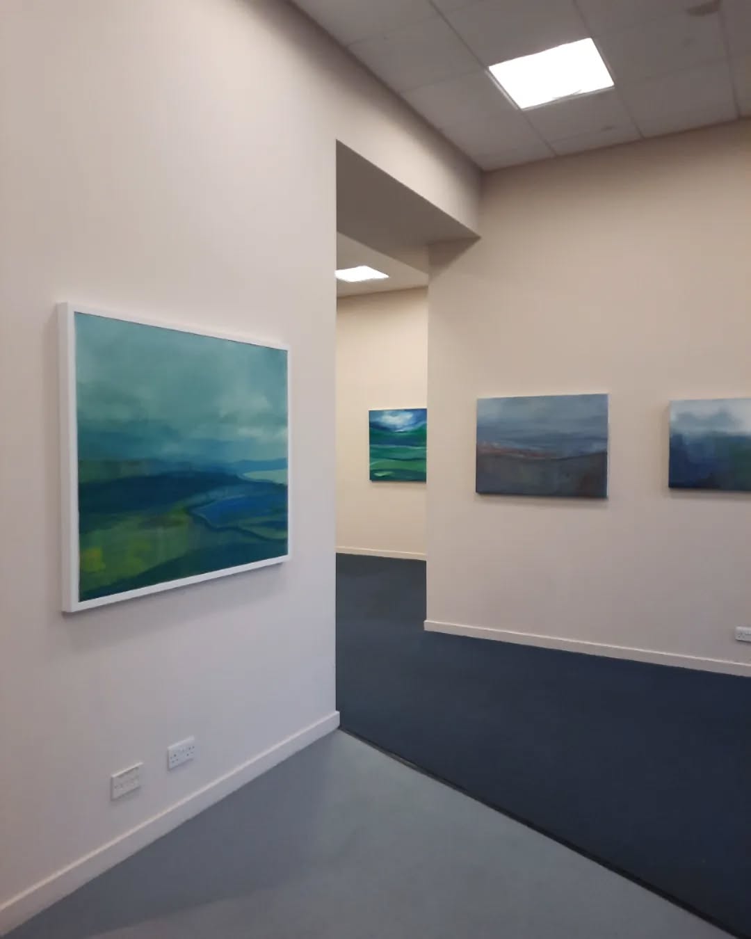 Exhibition at the @courtyard_artspace all ready for tomorrow! Pop in between 12pm and 5pm to say hello, see my show and take a look at this fantastic space - so much potential for awesome exhibitions and events in the future! ๐
#exhibition #artexhibition #gallery #painting #art #artist #Aberdeen