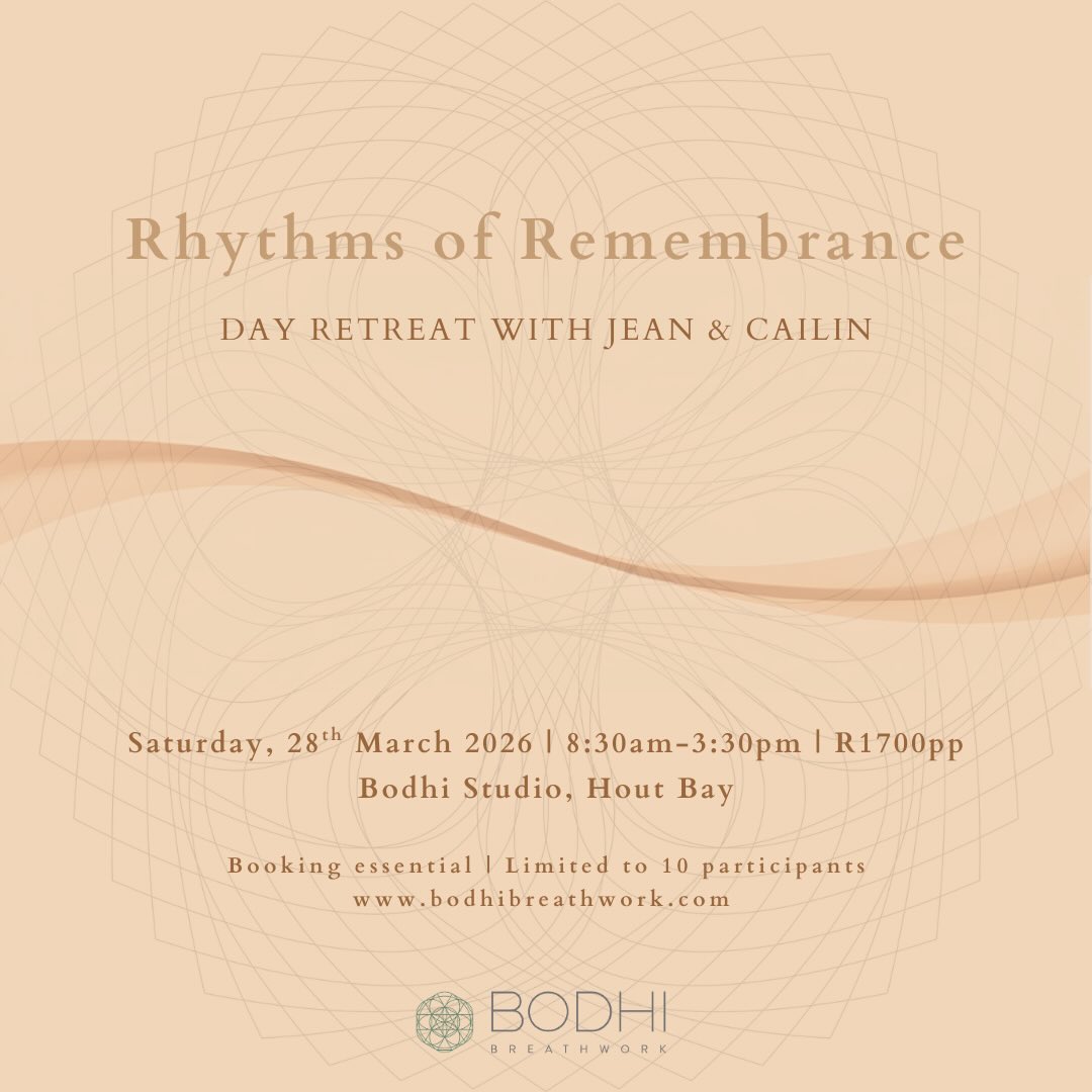 Rhythms of Remembrance is a one-day immersive retreat, inviting you back into the natural intelligence of your body and the pulse of the Earth 🌀
Through Yoga asana, Cacao, Conscious Connected Breathwork, and Ecstatic/Free-form dance, we move through rhythms that awaken memory in the body, the breath and the heart. 🪷
A day to slow down, soften, remember and express what it feels like to be fully alive, connected and embodied✨
No prior experience needed - just a curiosity and willingness to surrender to the flow of the universe 💫
Further details will be sent upon registration 👌 link in bio.
See you then🧡
#consciousconnectedbreathwork #dayretreat #capetownliving #capetownwellness #capetownvibes
