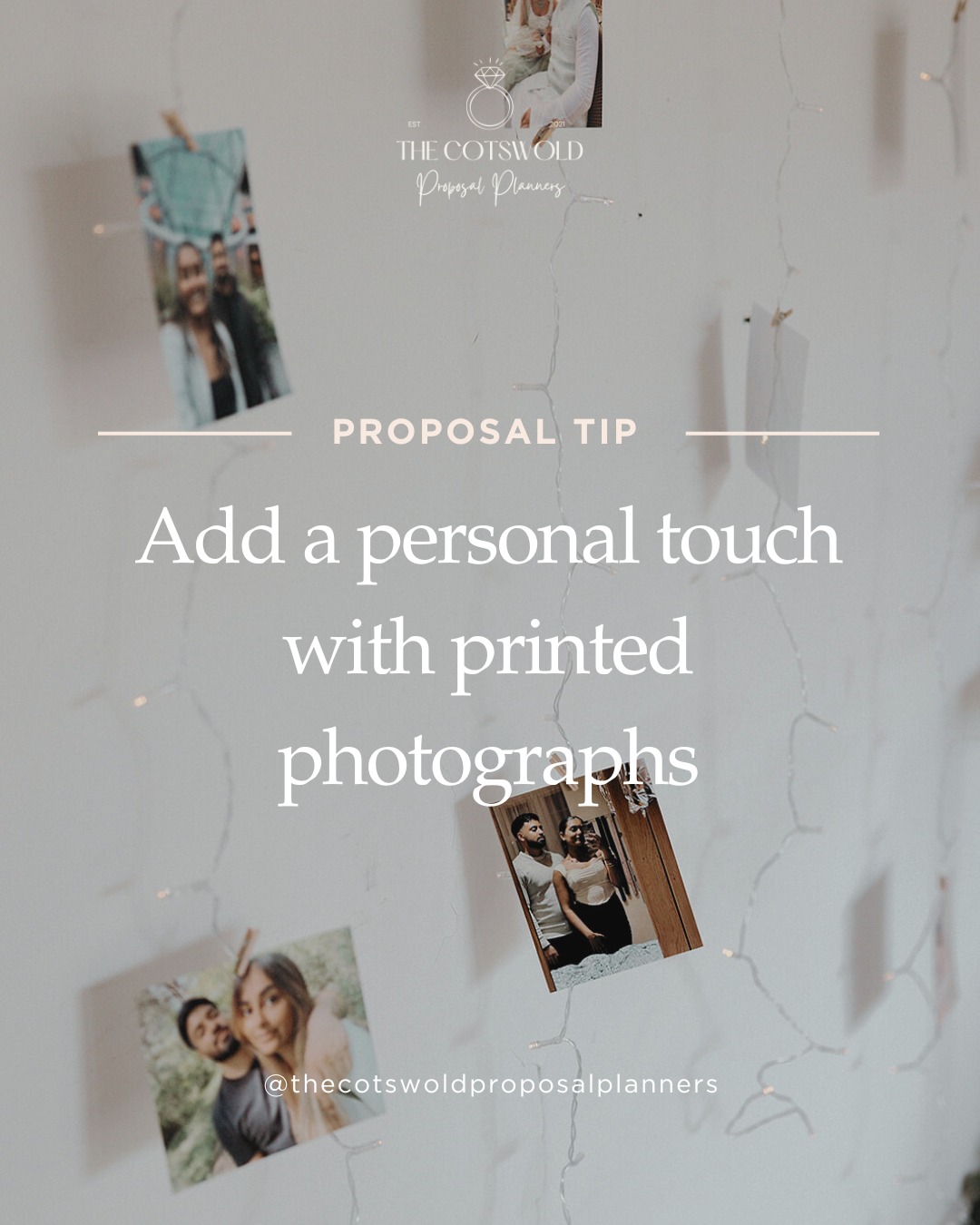 Make your proposal uniquely yours.
Printed photographs bring your shared memories to life and create a moment theyโll cherish forever ๐๐ผ๏ธ
๐ธ @hannahwarmishamweddings
#proposaltips #cotswolds #proposal #proposalinspo #engaged #proposalideas #theknot #marryme #proposaldecor #love #surpriseproposal #cotswoldproposal #toptips