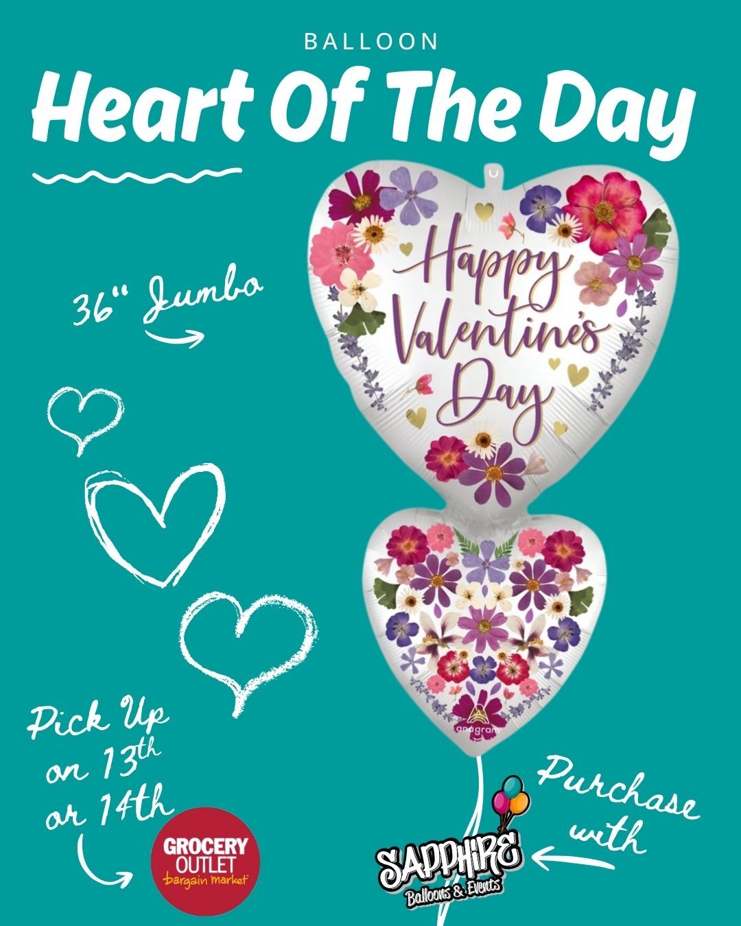 Todayās Heart of the Day is available for pre-sale š
Pre-order now and pick up at Mays Landing Grocery Outlet on February 13th or 14th, between 9amā6pm.
Limited quantities, fresh designs, and once pre-orders closeāitās gone.
Lock yours in and make Valentineās Day easy.
š Pick-up location: Mays Landing Grocery Outlet
š New Heart revealed every day at 6pm
#HeartOfTheDay
#ValentinesDayReady
#ShopLocalNJ
#MaysLanding
#ValentinesPreOrder
#BalloonLove
#SmallBusinessNJ
#ValentinesVibes