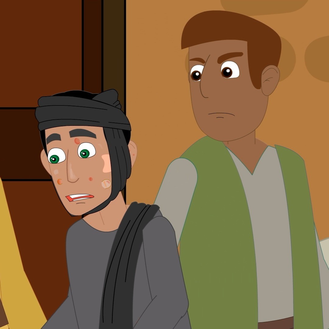 Myndband um holdsveiku mennina er hægt að sjá á YouTube.
Tíu menn voru svo veikir að þeir höfðu verið útskúfaðir úr samfélaginu. Þeir máttu ekki búa með fjölskyldum sínum og gátu ekki verið með vinum sínum. Þeir hittu Jesú og báðu hann um að lækna þá en Jesús sendi þá beint til prestsins en hann var sá sem gat sagt þeim hvort þeir væru heilbrigðir. Á leiðinni til prestsins fóru þeir að líta betur út og þeim leið betur. Þeir höfðu allir læknast! Þeir drifu sig til prestsins, allir nema einn. Hann mundi eftir því að þakka Jesú fyrir 🙏