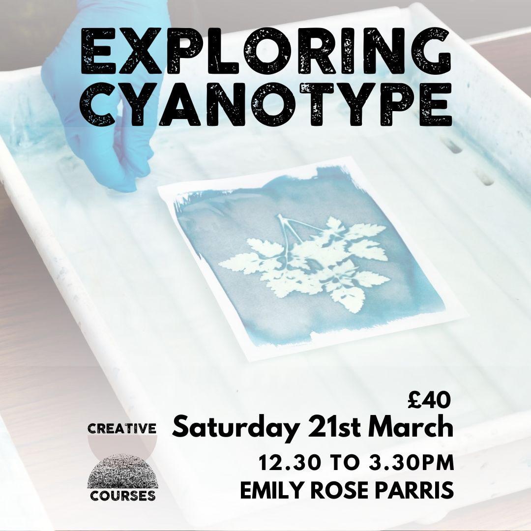 EXPLORING CYANOTYPE
Sat 21st March 12:30-3:30
📍 @creativecourseskent Faversham
Booking link found on my website “upcoming events”
Link in bio
What you can expect:
In this workshop you will learn how to mix cyanotype solution, and prepare your surfaces for printing. You’ll arrange objects onto your UV sensitive paper and expose it to sunlight. (If the weather is poor, we will be using UV lightboxes in place of the sun).
What you’ll take away:
• A set of your own unique cyanotype prints
• The knowledge and skills to continue making cyanotype prints at home
Suitable for: Adults of all skill levels; You might be a complete beginner, or looking for a refresher.
What is a cyanotype?
The cyanotype printing technique is one of the earliest forms of photography, invented in 1842 by Sir John Herschel and made famous by botanist and artist, Anna Atkins, who used the process to create innovative and beautiful records of seaweed types.
A cyanotype print is created by exposing UV sensitive paper to UV light. First, objects are laid on top of the paper and exposed to UV light. Once the print has been exposed, the print is washed in water to fix the image to the page. The result is a striking blue & white silhouette image of the object you laid on top.