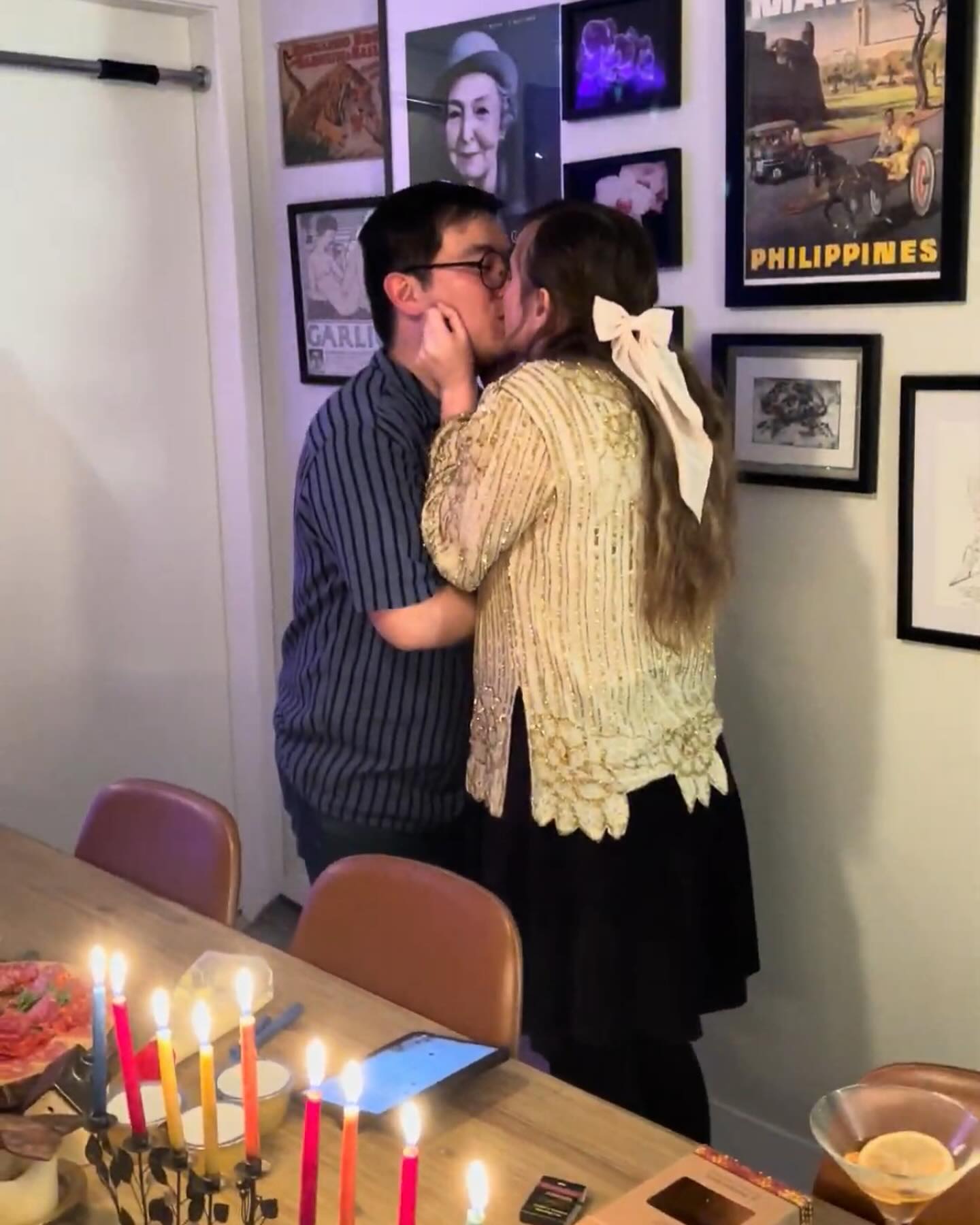 He said yes! Kris proposed to me in September, and last summer told me he wanted to be proposed to as well. Well, I made him wait a couple months, because I wanted it to be right and I knew he wanted to be surrounded by friends during the moment. So last night, at our latke and NYE party, right after lighting the candles, I asked him to marry me, my sweet man, who is a light in this life, who leads with acts of service, and who’s light helps others find their own (just like the Shamash, the “servant” candle of the menorah that lights all the others). Thankfully, he said yes, because it would have been very awkward if he didn’t at this point 🤭but mostly because it was such a blessing to see the joy on his face. I love you Kris, and I am excited for a lifetime of Hanukkahs with you. #foreveryoung @wok.of.ages