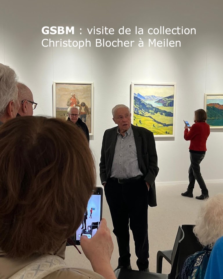 Nouveau site www.bernardbailly.ch
Les artistes de la Guilde suisse des peintres de la montagne (GSBM) ont visité la collection d’art unique de M. Christoph Blocher.
The artists from the Guild of Swiss Mountain Painters (GSBM) visited Mr.Christoph Blocher’s unique art collection.