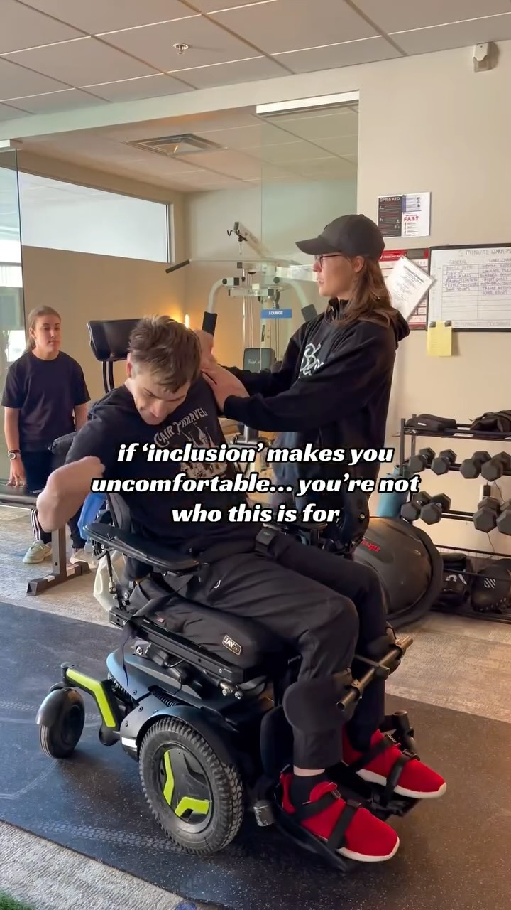inclusion isn’t a buzzword.
it’s down syndrome. spina bifida. autism. cerebral palsy.
it’s not charity. it’s not inspiration porn.
it’s real people showing up as they are—and being welcomed anyway.
if you’ve ever felt like you had to explain, defend, or shrink yourself…
this space was built with you in mind.
#inclusion #disabled #gymmotivation #adaptivefitness #everyone