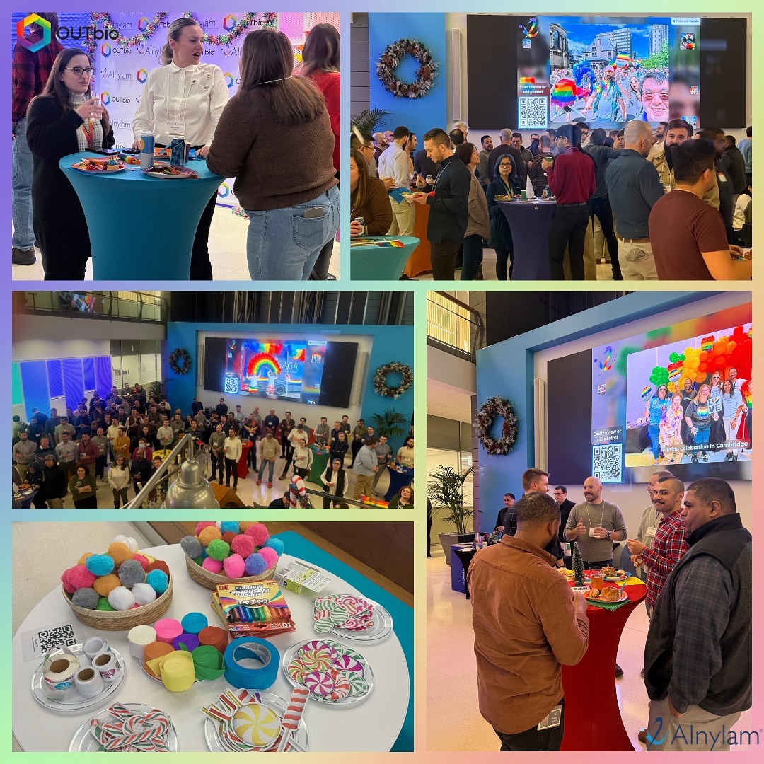 📸✨ What a night to remember! OUTbio celebrated the holidays at Alnylam’s annual December event. Clarence Cheng kicked off the evening, followed by Arun Skaria, Alnylam’s Head of DEI, sharing inspiring words. This marks the 7th time Alnylam has hosted and the 3rd year running in December.
Huge thanks to Alnylam for creating such a welcoming and festive space for the LGBTQ+ biotech community. We’re so grateful for your partnership and support! 🌈🎄💼
#OUTbio #Alnylam #HolidayEvent #DEI #LGBTQinSTEM #CommunityCelebration