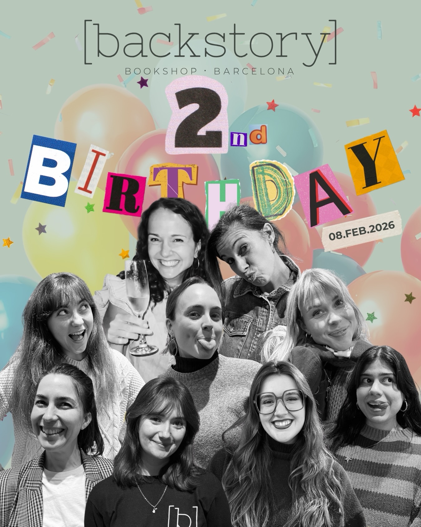 We’re two!🎉
It’s a bit surreal that this project—which spent so long living as a shared daydream in our heads—has managed two full laps around the sun. Before opening on February 8, 2024, we spent so very many months wondering if we were crazy, if an indie bookshop in the digital age could actually work, if anyone would actually show up.
But show up you did. And because of that support, we’ve been able to grow in ways we didn’t think possible in year two—launching our online shop, opening our curated little shop in El Born, and expanding our amazing team. We always tell people that Backstory is (and has always been) a co-created project — shaped by the input and ideas and energy that come from our staff and our customers and all the people who pass through our doors. So thank you, sincerely, for making Backstory what it is. We can’t wait to see what year three has in store.
Love,
Kate & Abbie
We’ll be marking the day next week — if you’re around, come say hi 🤍
🎂Backstory Bookshop
Est. 8th of Feb. 2024