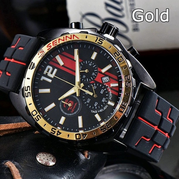 Orologio TAG HEUER "SENNA" MAC LAREN Anniversary Euro 98
Movimento "TAG HEUER FORMULA 1"
Questo orologio al quarzo di fascia alta è molto in linea con la tua estetica. Il suo aspetto raffinato, versatile e alla moda è la scelta migliore per i tuoi accessori.