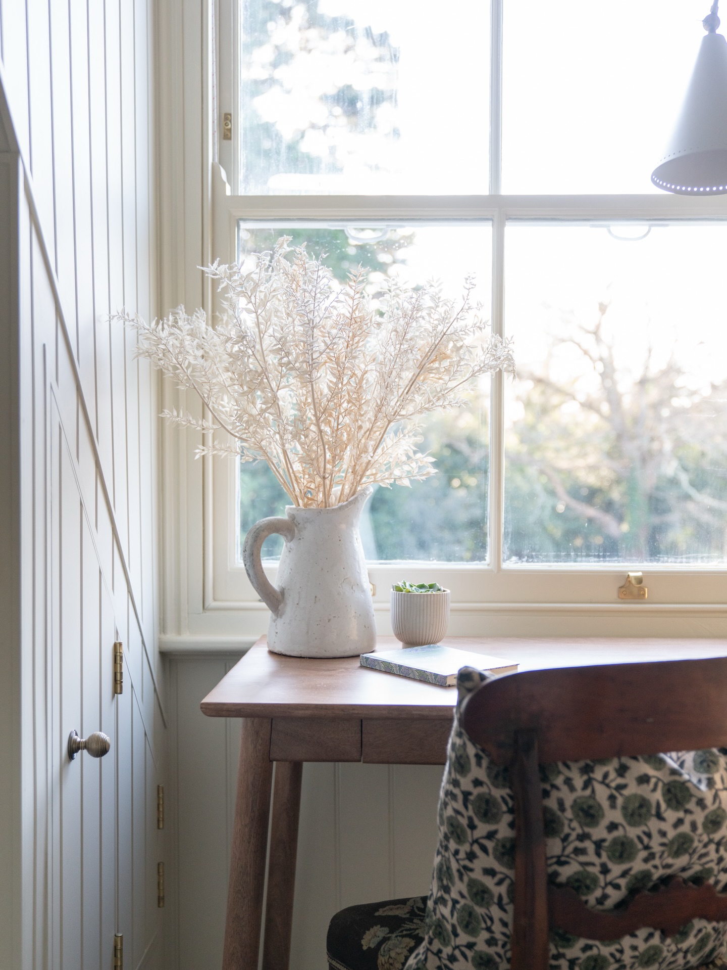 A few January moments.
A cosy nook from a recent project, a cellar coming together (already looking soo good!), a lamp we love from a gorgeous bedroom scheme, and colour consultations.
Much of the month has been spent designing the Oxford Lodge project for Ryde School’s pre-prep building - as well as plenty of meetings, drawings and decisions from other projects. We ended January at the opening of a new wellbeing centre at Priory School, where we contributed a design-only scheme. It was genuinely lovely to see the focus on pupils’ emotional wellbeing reflected in the space.
An amazing start to the year 💫
Interior Designer Hampshire ▪️ Interior Design Studio ▪️ Interior Design Inspiration ▪️ Lighting ▪️ Commercial Interiors ▪️ Educational Design ▪️Design for Wellbeing