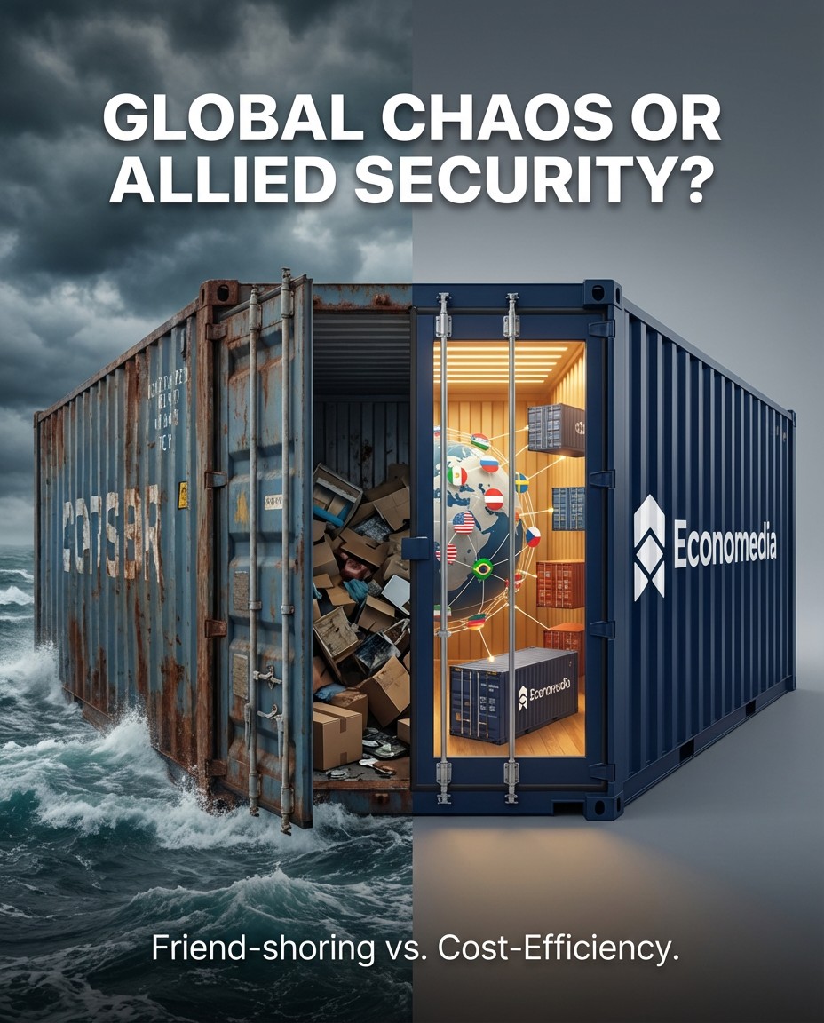 Is "friend-shoring" the future of global trade? 🌍 As value chains fragment, media plays a crucial role in shifting focus from pure cost-efficiency to trusted partnerships. What's your take on this evolving narrative? 💬👇
#Friendshoring #GlobalTrade #MediaInfluence #ValueChains #EconomicPolicy