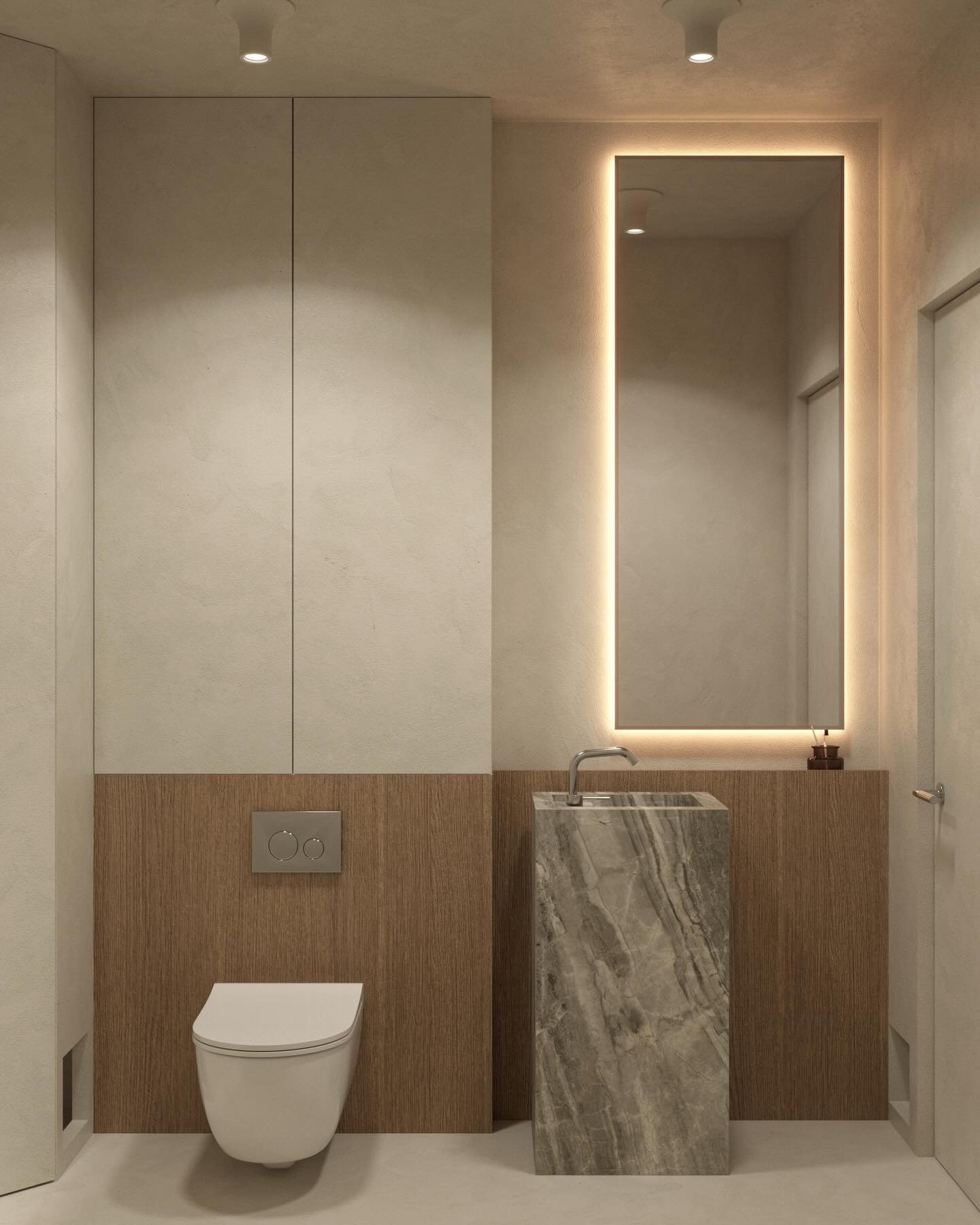 Kto zgadnie w jakim celu zostały zaprojektowane tutaj otwory w ścianie oraz zabudowie stolarskiej? Czekam na Wasze głosy!
Who will guess why is there a holes on the walls and carpentry? I’m waiting for your answers!
#interior #interiores #interiordesign #bathroom #restroom