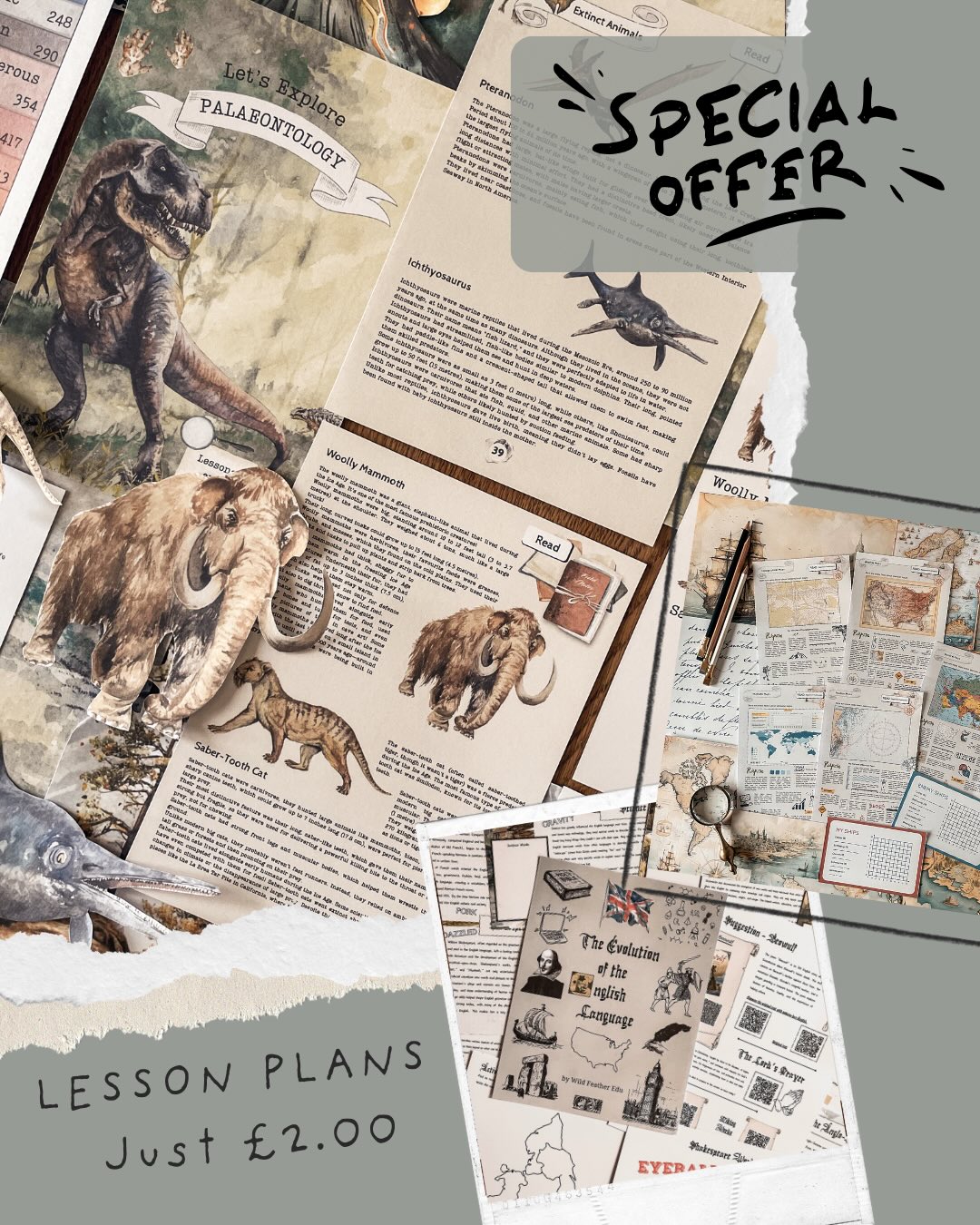 💫 This week only!!! 💫 All 48 lesson plans are just £2.00 each in my Etsy shop. (Plus digital sales tax for your country).
From science investigations to nature learning, history topics to geography adventures… everything’s designed to make teaching easier (and more fun!).
Simple. Engaging. Ready to teach.
Take a look via the link in my bio ✨
.
#specialoffer #learningresources #homeschoolingpacks #STEMlearning #lessonplanning