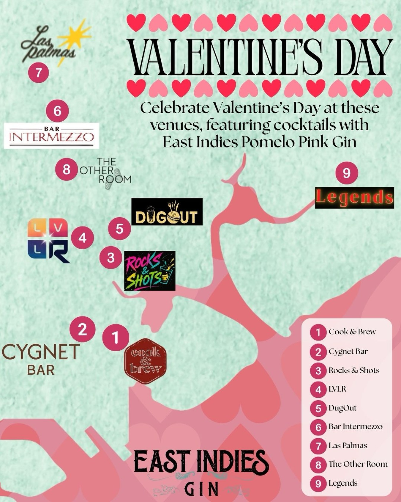 Love is in the air… and in your glass 💗🍸
This Valentine’s Day, Dyspatchr x East Indies is taking the romance around Singapore with 9 incredible venues shaking up specialty cocktails and promos featuring East Indies Pomelo Pink Gin.
Crafted in Bali, this beautifully smooth gin gets its bright citrus lift from pomelo, with rosella lending that dreamy light pink hue — perfect for Valentine’s sipping.
✨ Find the love at these venues:
• Cook & Brew
• Cygnet Bar
• Rocks & Shots
• LVLR
• DugOut
• Bar Intermezzo
• Las Palmas
• The Other Room
• Legends
Whether it’s date night, hanging out with friends, or just an excuse for a great cocktail, follow the pink gin trail and toast to love (and delicious gin) all around the island 🥂
#EastIndiesGin #PomeloPinkGin #ValentinesDaySG #drinkingwithdyspatchr