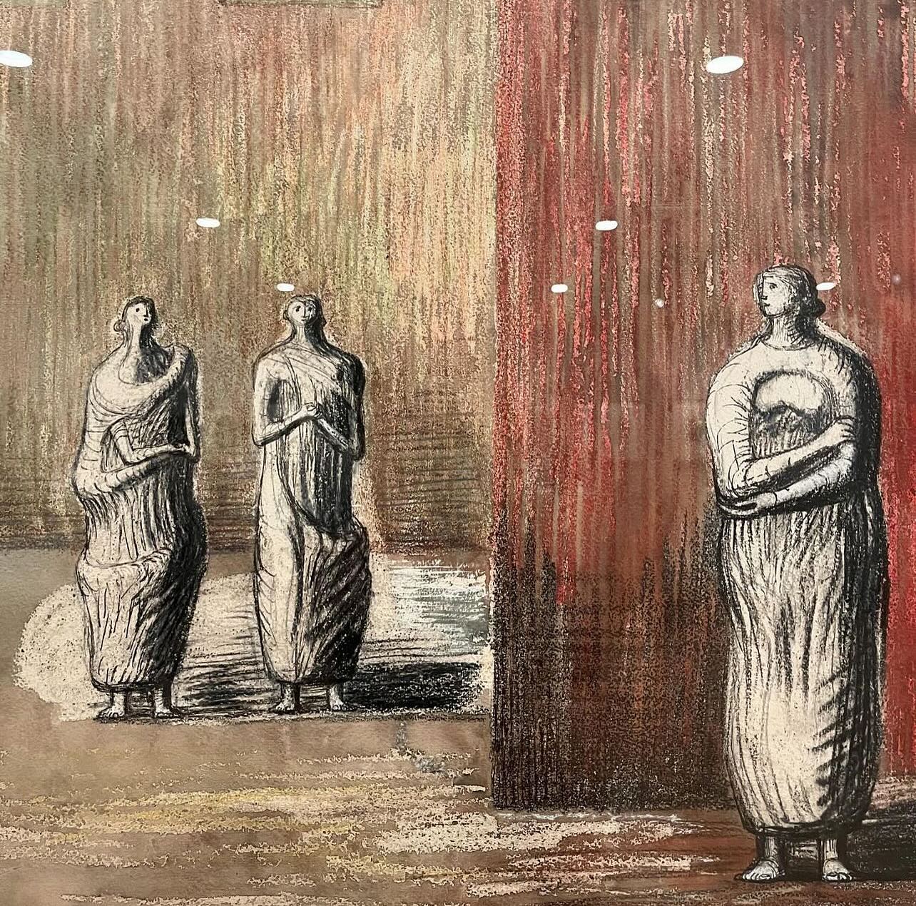 Henry Moore: ‘Shadows on the Wall’ @courtauld
We were pleased to have helped with one of the loans, from a private UK collection.
This exhibition offers a fresh perspective on Henry Moore’s drawing, looking into his fascination with walls, particularly those encountered during World War II.
Its starting point is Moore’s haunting « Shelter Drawings, » created in response to the London Blitz(sept 1940 to May 1941). These sketches depict figures huddled in the Underground stations, transformed into makeshift bomb shelters. The exhibition goes beyond the human subjects, inviting us to consider the walls themselves as artistic elements.
The curator, @kettygottardo, explores how the texture, mass, and volume of these brick walls captured Moore’s imagination. This fascination is seen to influence not just his wartime works, but also his post-war sculptures, some of his most celebrated creations.
Exhibition just ended @courtauld - looking forward to the next drawing exhibition @kettygottardo
#artloan #henrymoore #shelterdrawings #drawingandarchitecture #artadvisory #museumloan