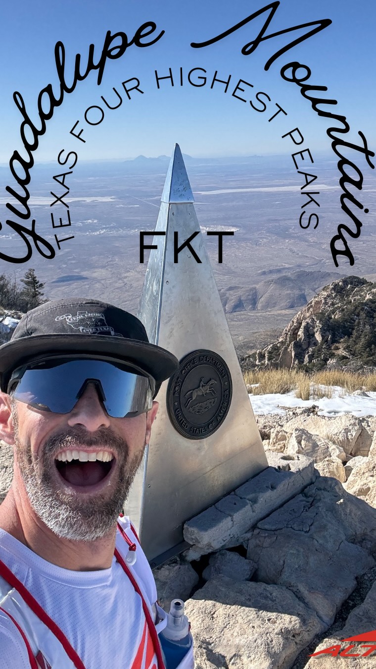 Fastest Known Tights
4h57m22s for about eight minutes off my April record of 5h05m55s which beat the previous record of 6h27m38s. Still lots of meat on this bone with better route selection, smoother off-trail travel, timing, conditions, and avoiding gear and injury issues with the harsh Texas plants.
Had a big week of vert in the Guadalupe Mountains, hitting 16,000ft, most of which was carrying a 30-35lbs SAR pack. A late night waiting on a potential callout situation to sort itself out meant I had a late start on my run for the day. Set out a little undecided on going for the loop or not and what the expectation was. The winter storm left a lot of snow, ice, and mucky sections but the cooler temperatures felt amazing. I still had one of my fastest ascents of the Guadalupe summit, Texas’s highest point, in 57 minutes, so I decided to continue on in the clockwise direction which was opposite from the last time. This meant I could skip the bonus mountain, Hunter Peak, not included in the official record loop, and take the Tejas Trail rather than Bear Canyon. The off trail section between Guadalupe and Bush is about 5km of gnarly Texas bush full of steep rugged terrain covered in poking, stabbing, slicing plants. I had two big stops to fix torn gear, cactus thorns through the sole of my shoe, snow removal, and rolled ankles. Good times!
Still not decided on the fastest direction; they both have their benefits and pitfalls. Will just have to do it again I guess! Definitely never take this route, or any mountain travel, for granted (or you might be calling me for SAR).
The Altra Olympus 275’s (women’s colorway +1.5sz) were the perfect burly shoe for the job.
@altrarunning #FKT #FastestKnownTime #TrailRunning #MountainRunning @opticnerveeyewear @strava #TeamAltra @fastestknowntime @trailracingovertexas