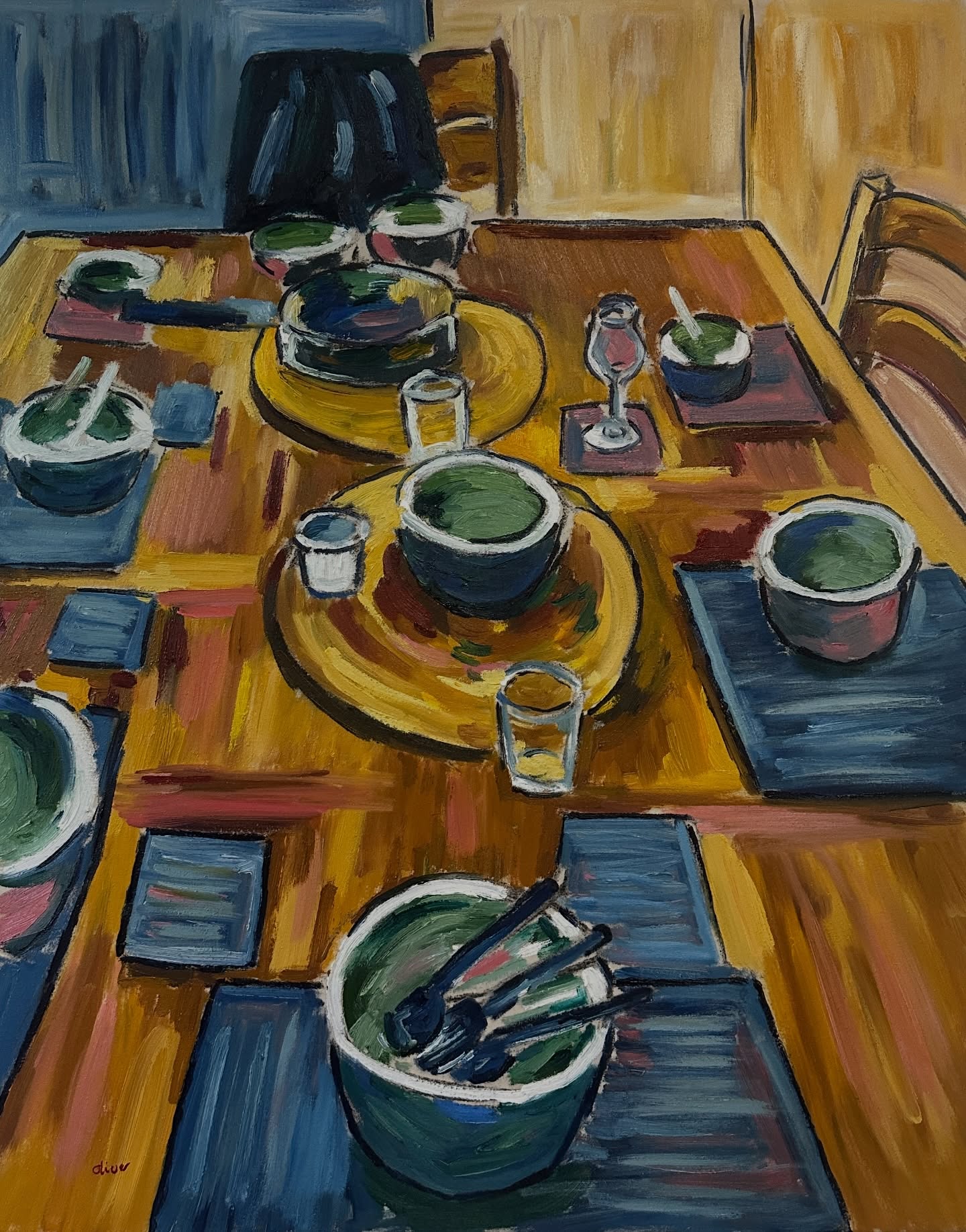 ‘Why are there Three Spoons?, Things on the Table - No. 2’
oil on canvas
72 x 90 cm
See it @brothershipstudio
#art #painting #oilpainting #stilllife