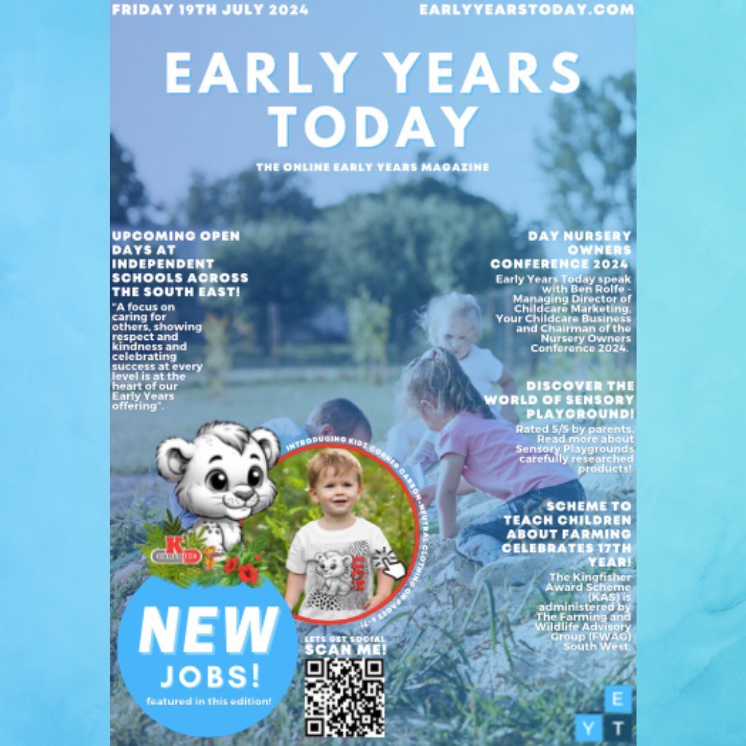 Our newest edition of Early Years Today is now live! Lots of new content in this edition, be sure to check it out! 🤩