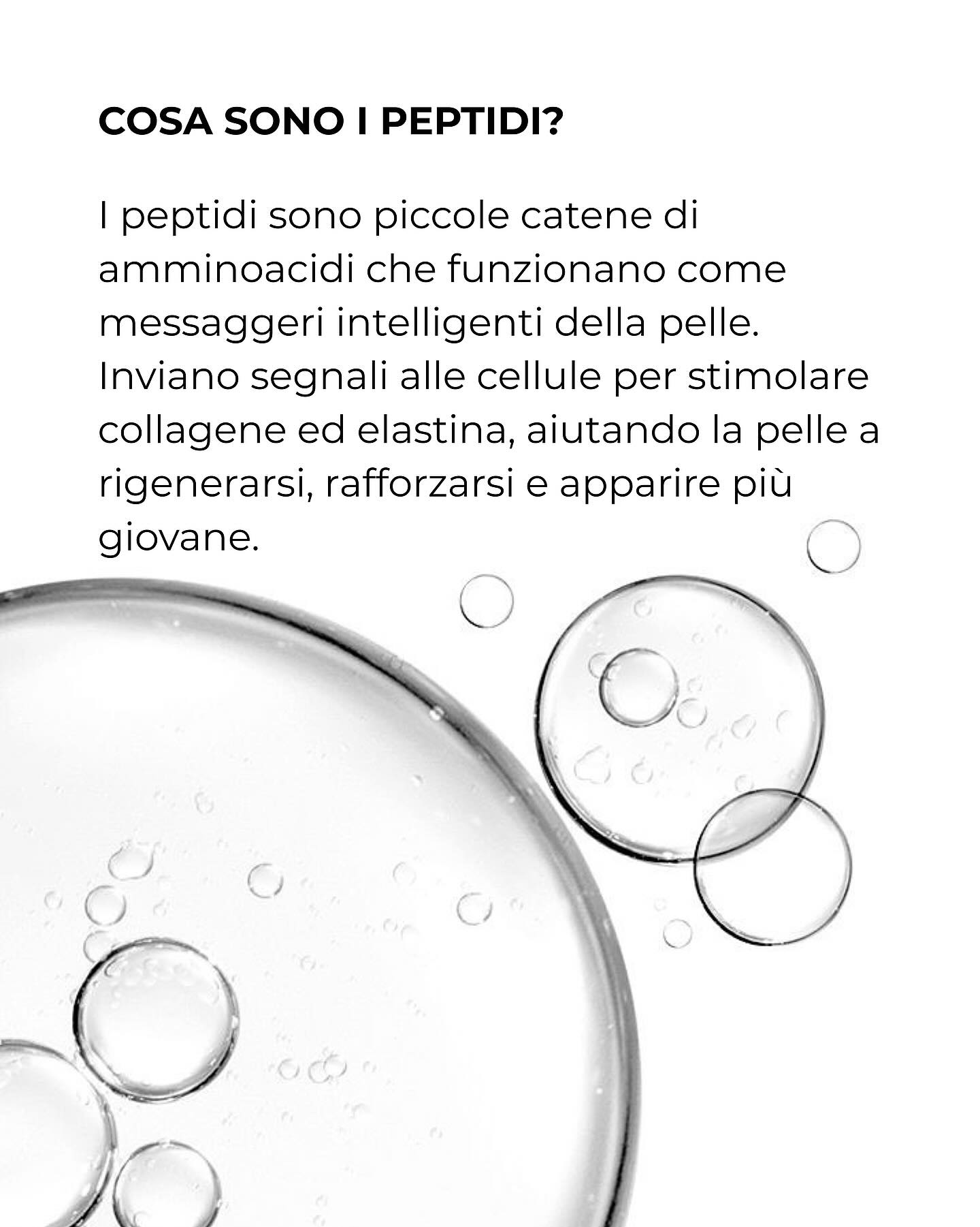 🧬 Peptidi: il linguaggio segreto della pelle
Favoriscono il rinnovamento, sostengono collagene ed elastina e aiutano a distendere i segni di espressione.
Sono attivi intelligenti che non mascherano la pelle, ma la educano a funzionare meglio.
✨ Questi peptidi sono presenti nei prodotti Lumière, studiati per lavorare in sinergia e accompagnare la pelle giorno dopo giorno.
Nei prossimi post vi parleremo dei prodotti in cui sono presenti.
#lumière#lumiereinnovativebeautycare#peptides