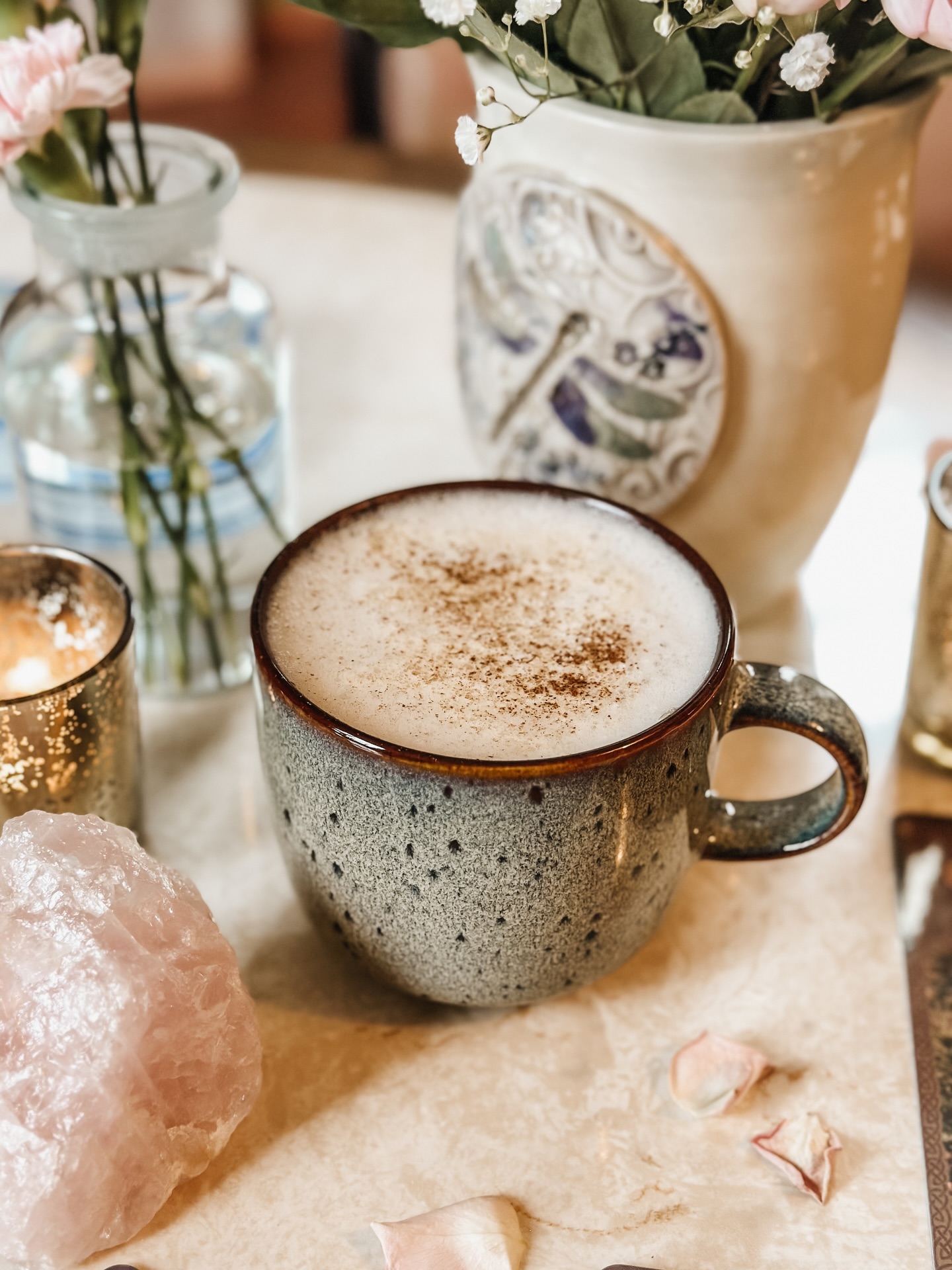 A quiet moment, steeped in magick. ✨
Steam curls from freshly poured herbal lattes as oracle cards whisper secrets across tables. This is the experience of the Tea & Tarot tea room. In this sacred space, we invite you to pause, step away from the busy day, and give yourself permission to simply be.
🫖 We are so deeply thrilled to share this room with our community. What began as a humble attic space in a colonial cottage, packed wall to wall with intention and heart, has grown into a place where magick has room to stretch out and settle in. Our tea room exists for you. A cozy corner to reflect, journal, pull cards, or commune with like minds.
Our tea bar is always brewing, with cups of tea ready to sip and signature tea lattes crafted to warm your hands and spirit alike. All blends paired well with slowing down, breathing deeply, and listening inward.
🌷 Here, you are welcome to blossom. Sip something warm, draw a few cards of your own, and let the space hold you. The tea room is also where many of our gatherings and workshops unfold, offering an intimate learning space for seekers of the craft to ask questions, and grow knowledge together.
Thank you for helping Tea & Tarot become a place where magickal souls can gather for events, conjure up guides, and feel the safety of our collective hearths. If you feel the call, hop on your broom and join us. A warm cup, a quiet moment, and a little everyday magick is waiting for you ✨
#TeaAndTarot #Connecticut #TeaRoom #TeaLatte #WitchLife