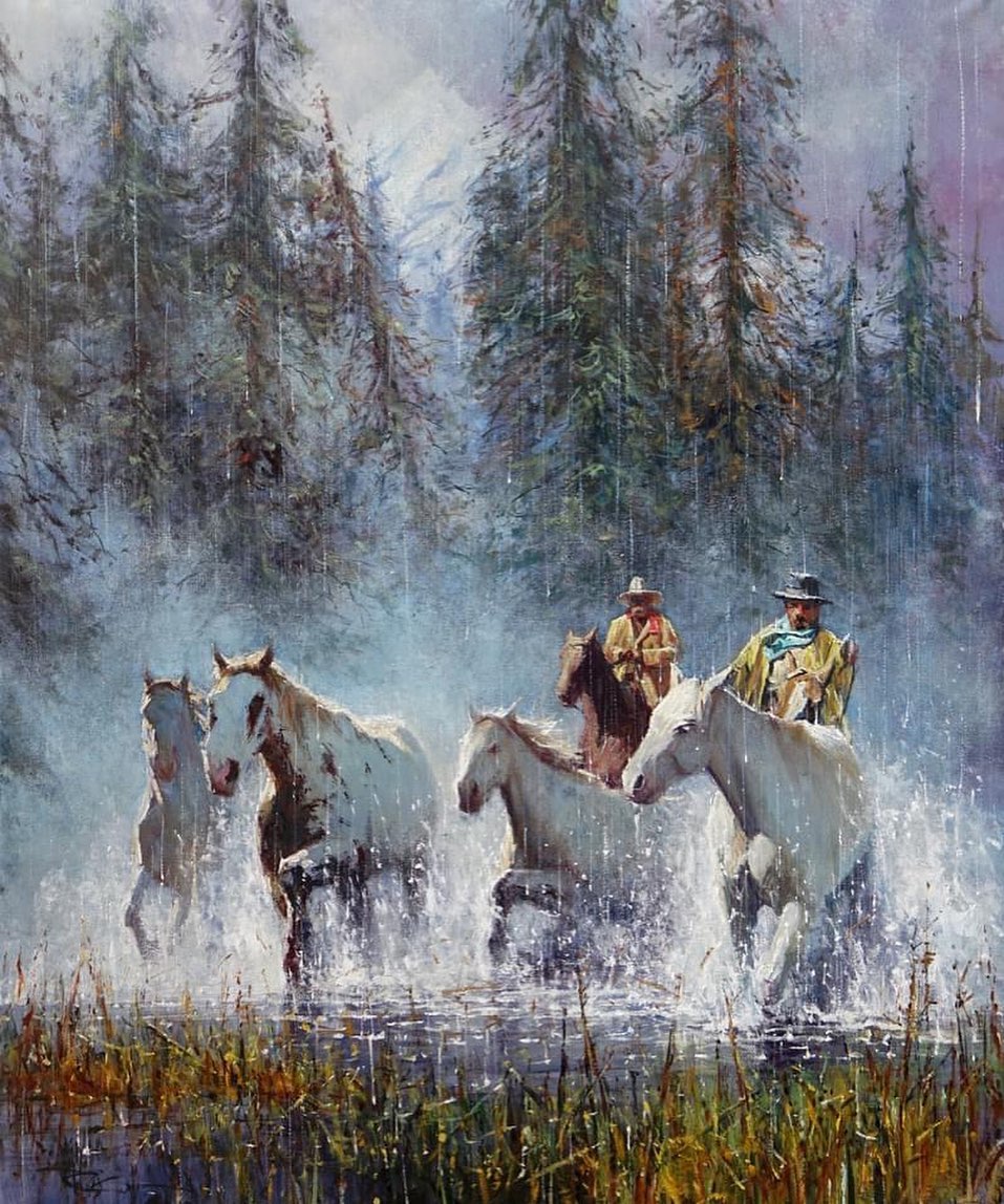 Been out of action a while but returned to put this one away. About 40 x 30 inch.