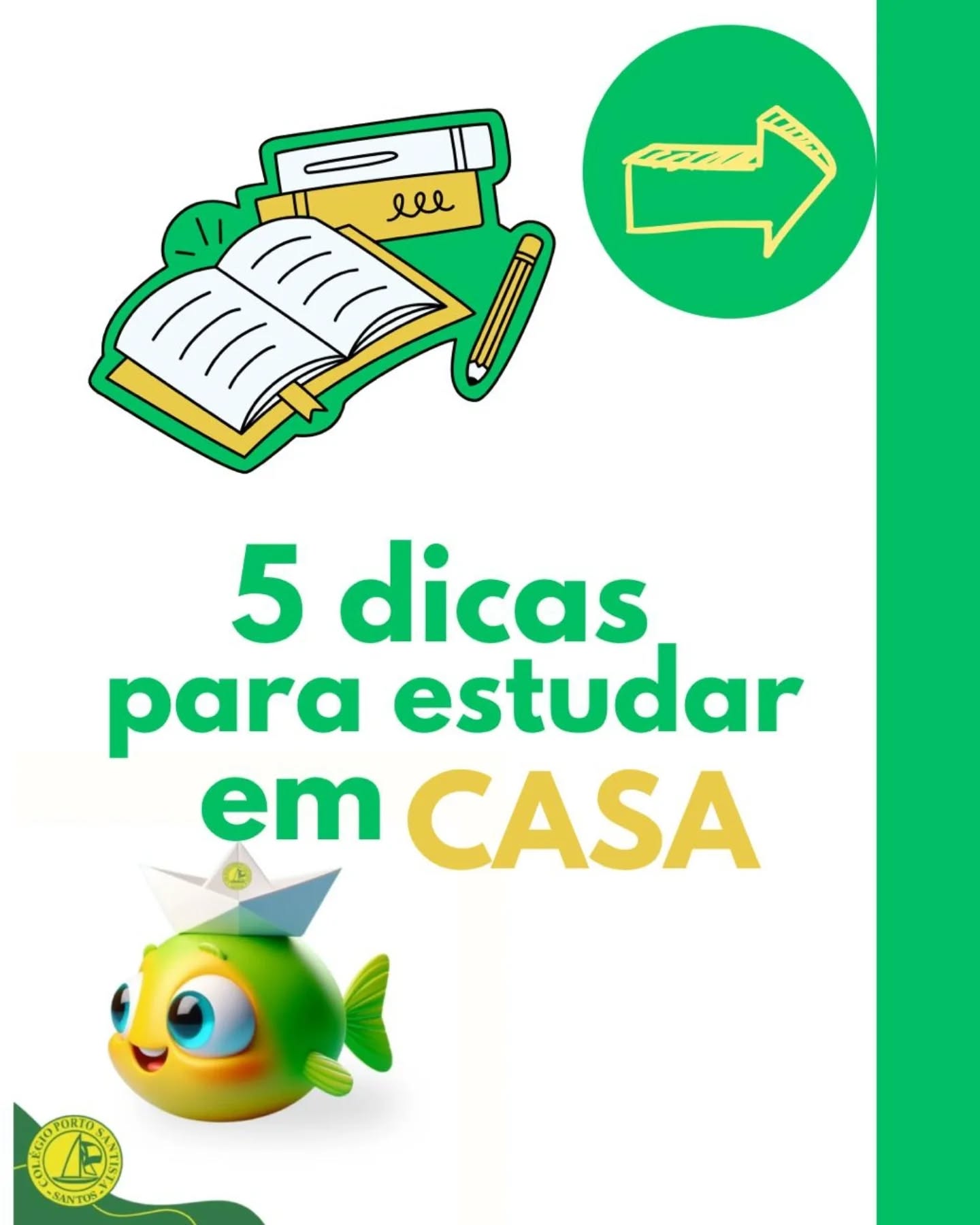 📚 _Dicas do Porto para Estudar com Tranquilidade!_ 😄
O Colégio Porto Santista traz pra você algumas dicas para estudar mais tranquilo e com calma! 💡 Siga os passos e arrase nos estudos! 🚀
#DicasDeEstudo #PortoSantista #BonsEstudos #EstudarComCalma 📖