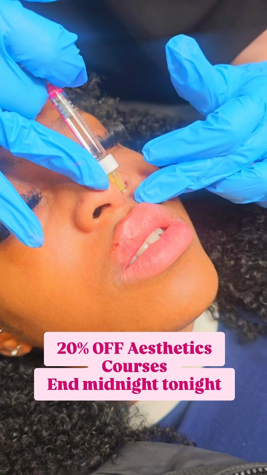 📢 20% OFF AESTHETICS COURSES!
This sale ends MIDNIGHT TONIGHT — not tomorrow, not later — tonight!
✨ Level up your skills AND save money 💸
👉 Link in bio — secure your place before it’s gone!
Klarna & Clearpay Available
#BeautyTraining #AestheticsCourse #LastChance#essexlips #essexdermalfillers #essexbeauty #basildonbeautytreatments #essexbeauty #fyp #basildonlipfillers