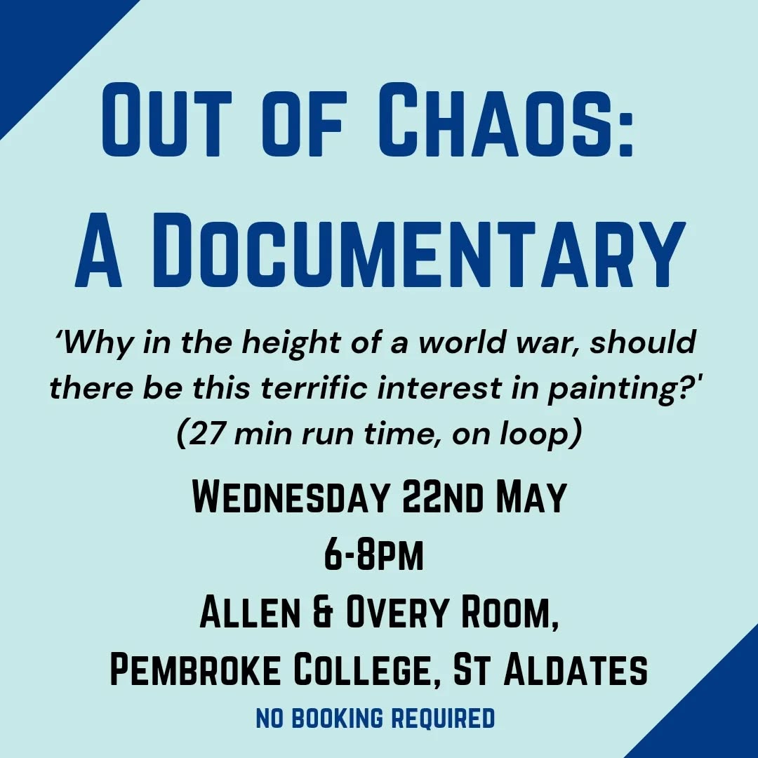 Next in the Paul Nash series: Out of Chaos: A Documentary
Acclaimed documentary director Jill Craigie's enlightening account of the role of art in WWII is something of a filmic mural. From Henry Moore's drawings of the London Underground during bombing raids to Stanley Spencer's evocative shipbuilding panels, via Evelyn Dunbar's depiction of land girls, all the big names in the 1940s art world make an appearance in this film. Paul Nash is shown at work in Oxford's Cowley Dump, making sketches for his WWII masterpiece 'Totes Meer'.