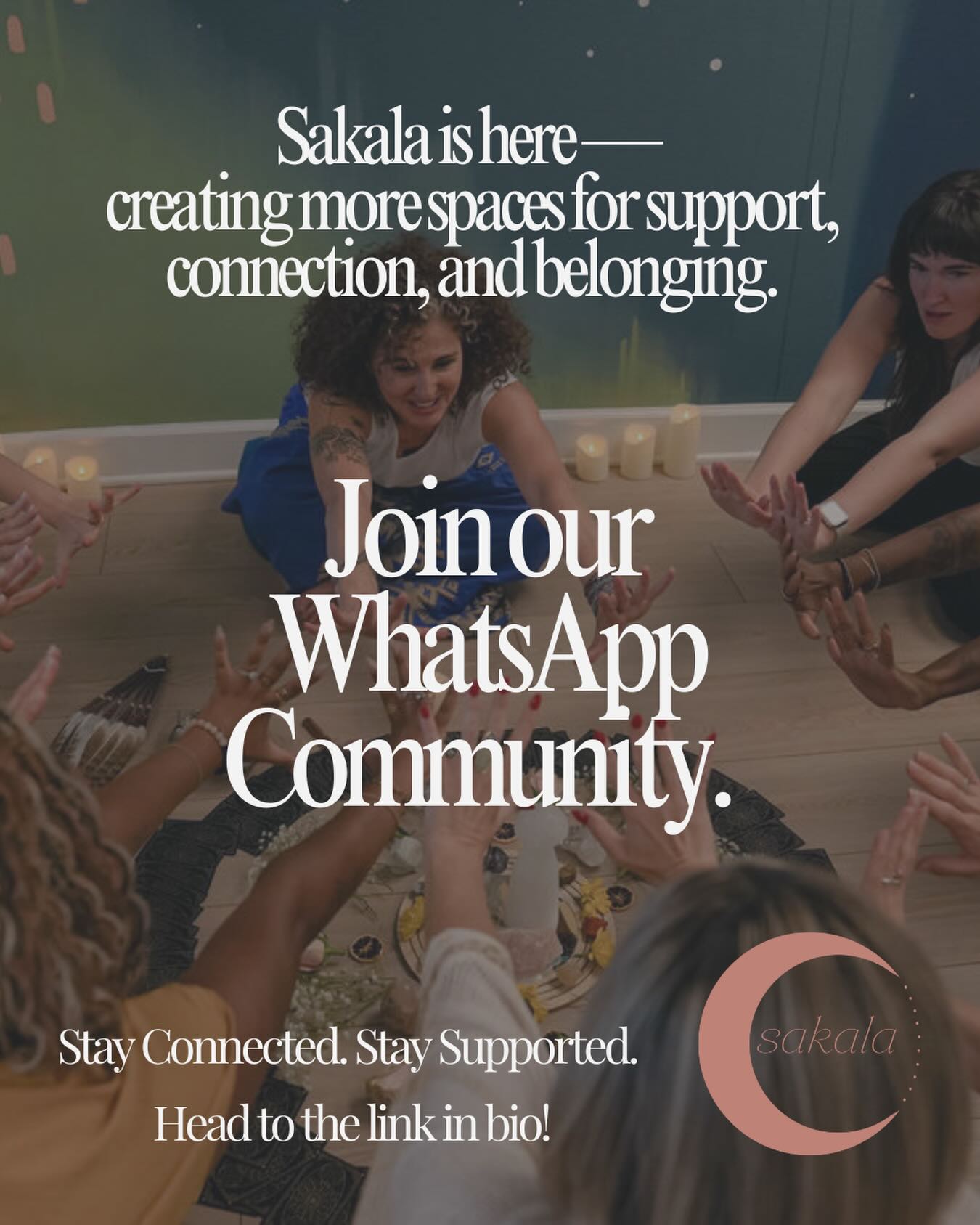 During our Vision Room gatherings we held a few months ago- something became very clear.
There is a loud and beautiful desire for deeper and more connection.
Again and again, we heard the same longing - a desire for more ways to stay connected…
beyond events, beyond gatherings, and beyond Sakala’s walls.
Because community isn’t meant to be experienced only once in a while.
It’s meant to be felt, nurtured, and lived in.
And it’s evident that so many of you are craving spaces where connection can continue - where relationships can deepen, resources can be shared, and support can be present in the everyday moments.
So in response to what we’ve been witnessing…
We are so excited to introduce the Sakala WhatsApp Community.
A space created for ongoing connection.
For belonging.
For real community.
✨ Sakala is for everyone.
✨ Sakala is here to bring people together.
✨ Sakala is here to remind us that we don’t have to walk alone.
If you feel the pull to stay connected, we would love to welcome you in.
Click the link “Join the WhatsApp” link in bio ✨
We can’t wait to grow this community alongside you ❤️
#denvercommunity #communityconnections #sakalacommunity #healingcommunity #sakaladenver