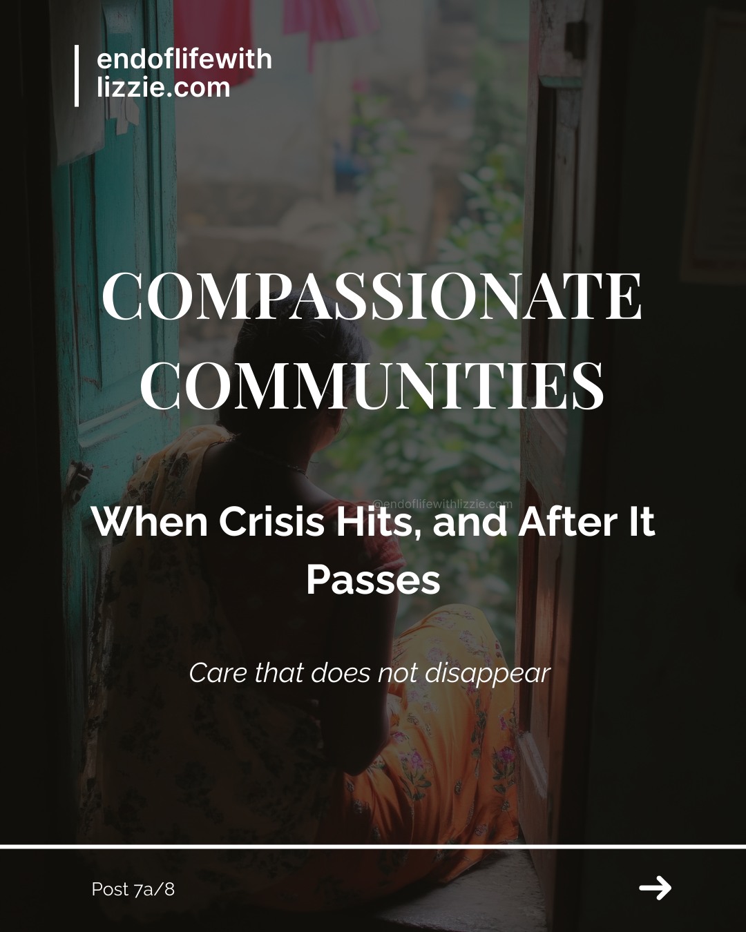 When something terrible or overwhelming happens, people often gather.
Messages arrive.
Meals appear.
Phones ring.
And then, slowly, the world widens again for everyone else.
But grief, illness, exhaustion and change don’t move that fast.
This is the quiet work of compassionate communities - not only showing up in the emergency, but staying in the ordinary days that follow.
Checking in weeks later.
Remembering difficult anniversaries.
Understanding that healing has seasons.
Because real support doesn’t end when life looks better from the outside.
#CompassionateCommunities
#GriefSupport
#EndOfLifeDoula
#CommunityCare
#HoldingSpace