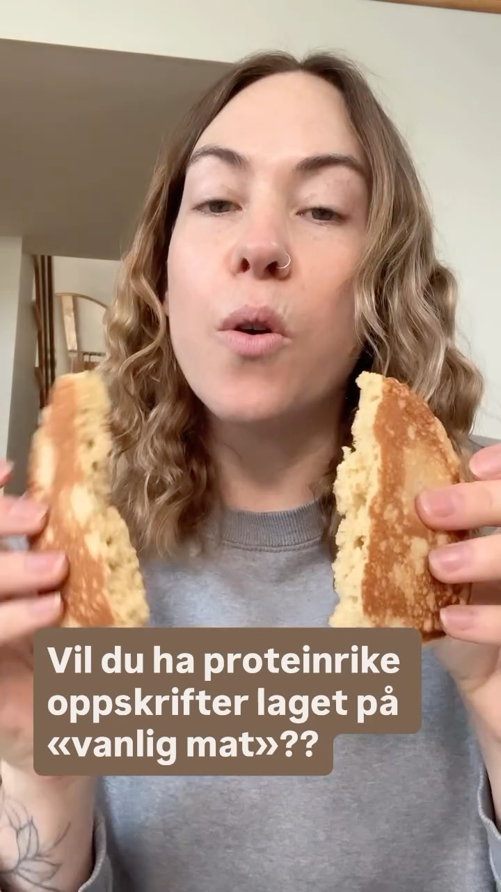 Vil du ha proteinrike oppskrifter? 🥞 Kommenter «JA!» under👇#protein #proteinrik #proteinrikmat #kliniskernæringsfysiolog #kef
